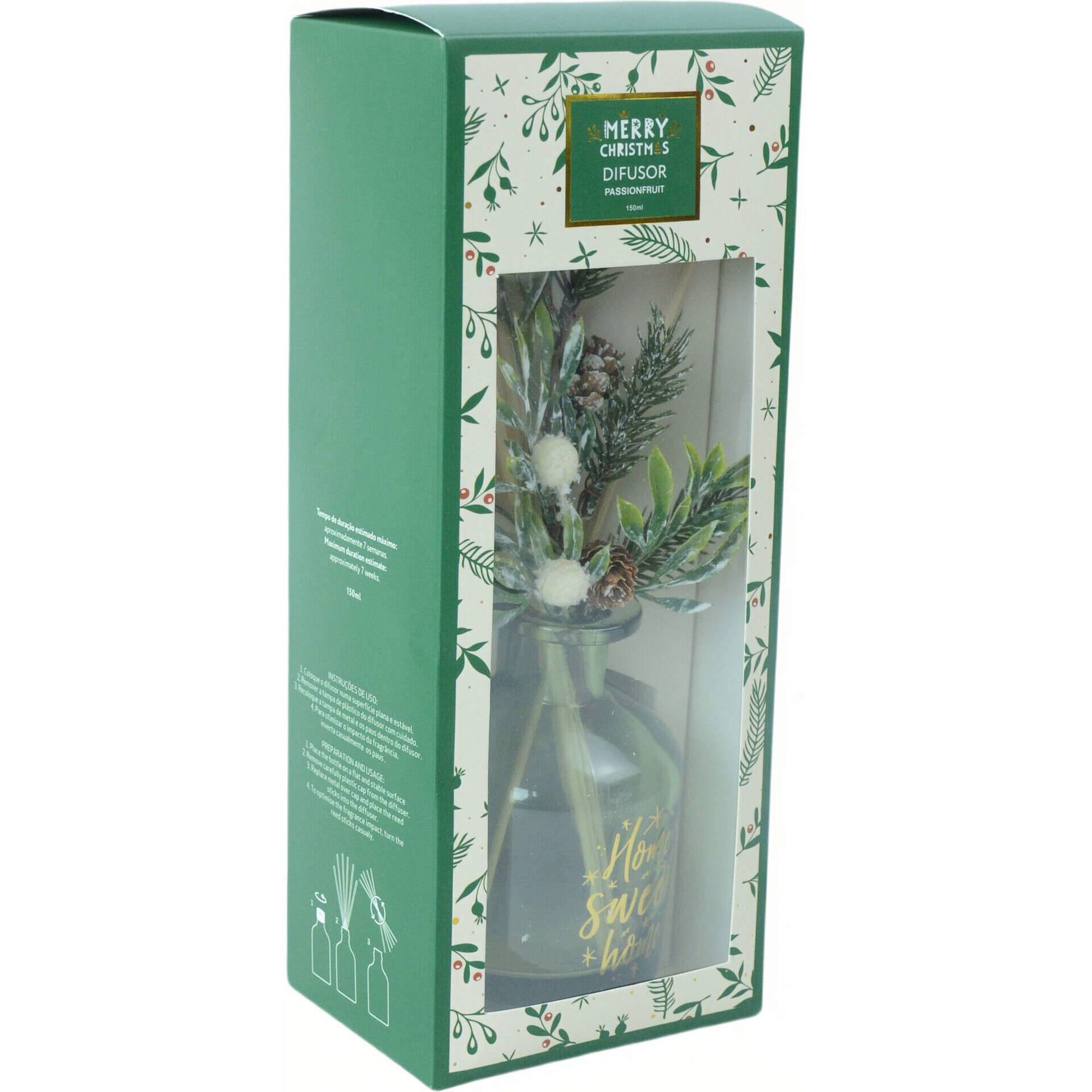 Difusor Verde 150ml com Azevinho