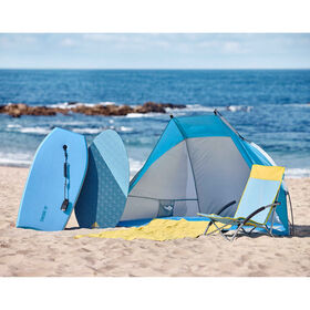 Tenda de Praia Azul e Cinza 200x120x120cm Berg