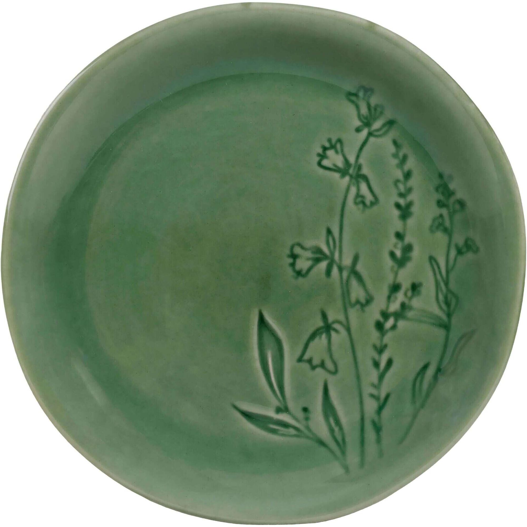 Prato Sobremesa 20cm Verde Jardim Secreto Kasa