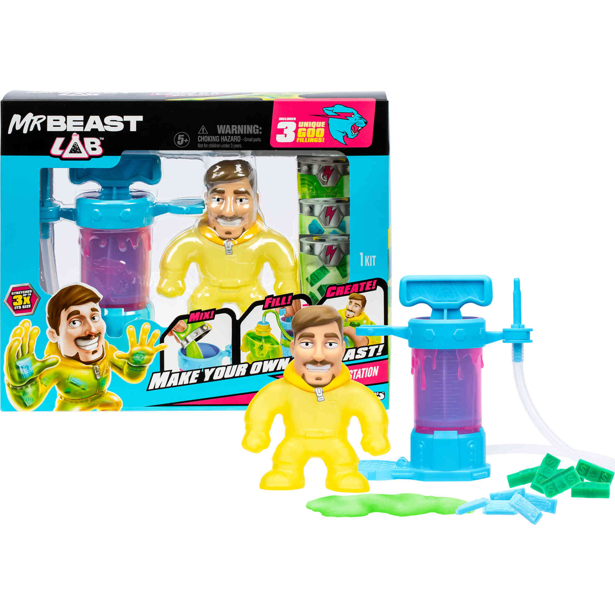 Mr. Beast - Kit Cria o Teu Jimmy Stretchy (v&aacute;rios modelos)