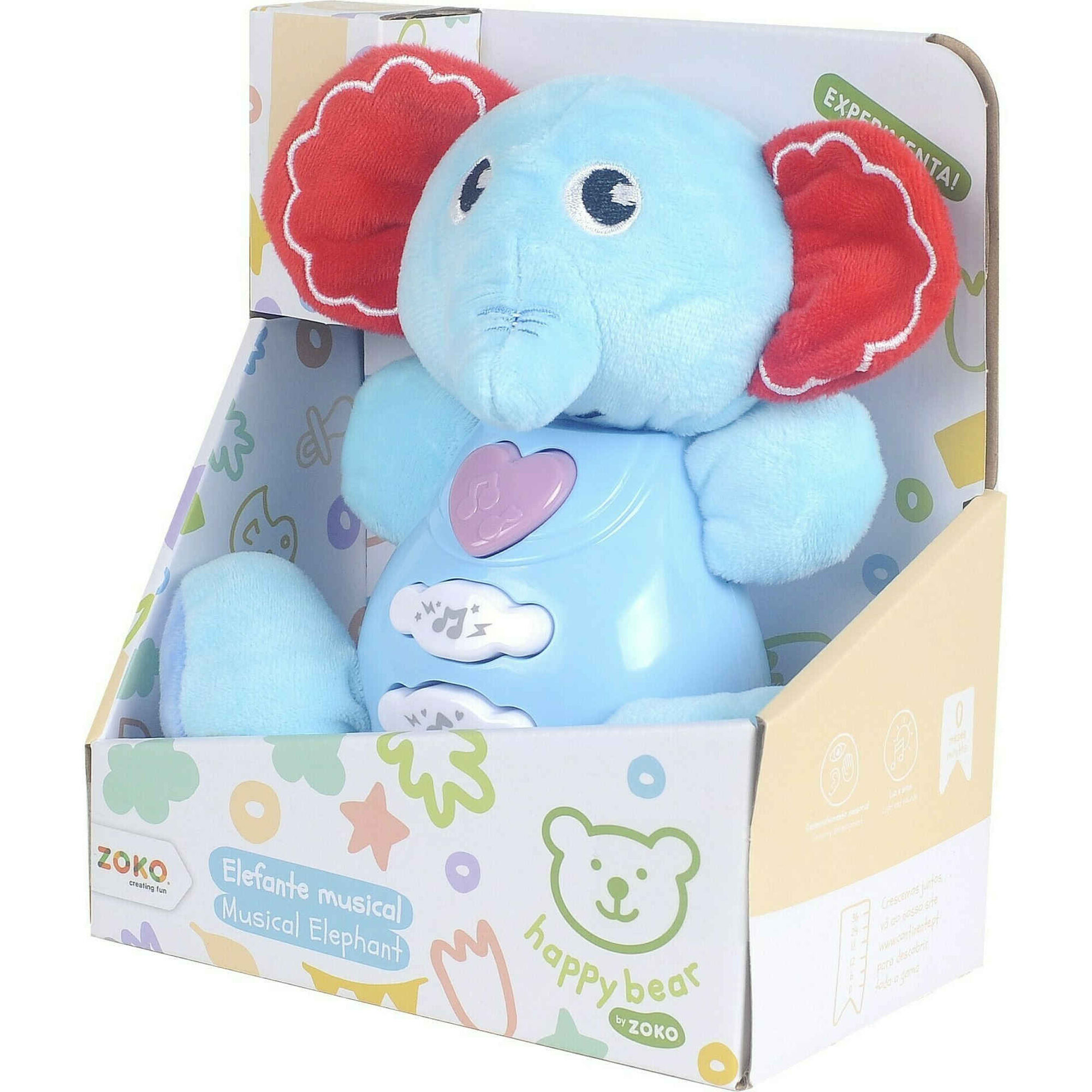 Zoko Happy Bear - Peluche Musical 16,5cm (v&aacute;rios modelos)