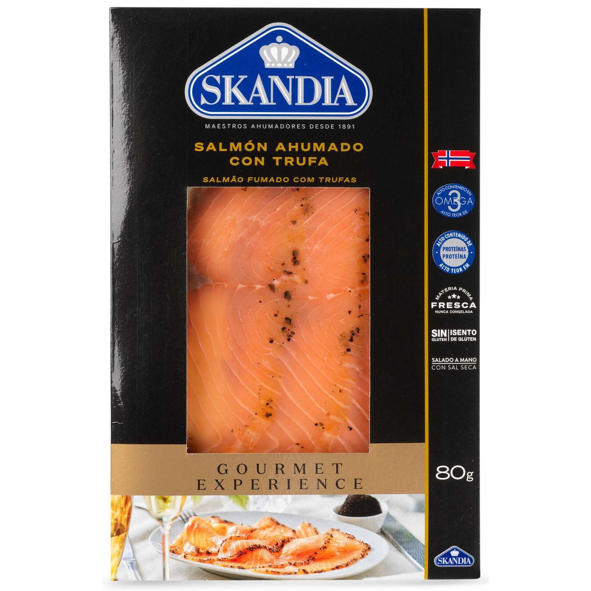 Salmão Fumado com Trufas