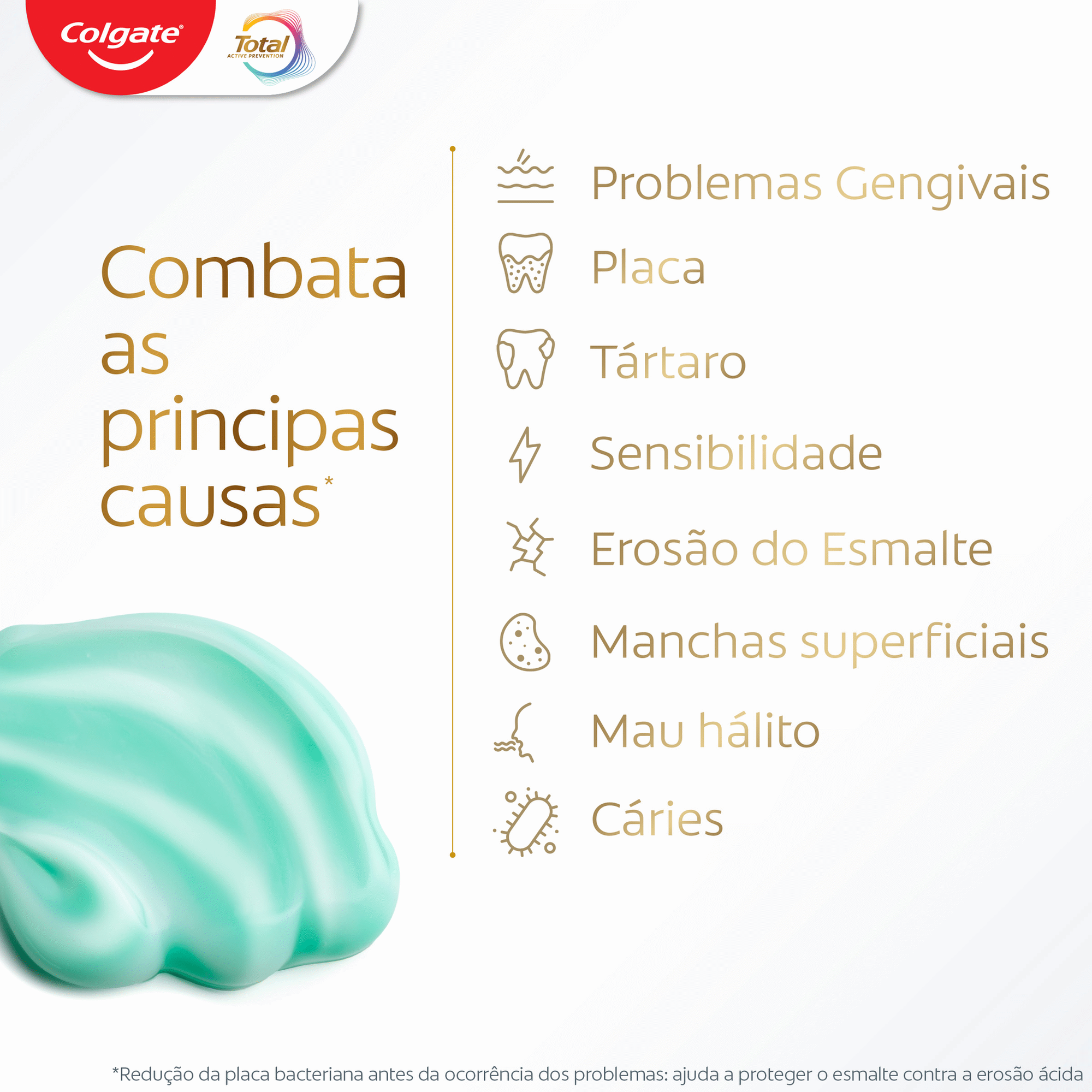 Pasta de Dentes Prote&ccedil;&atilde;o Total Frescura Activa