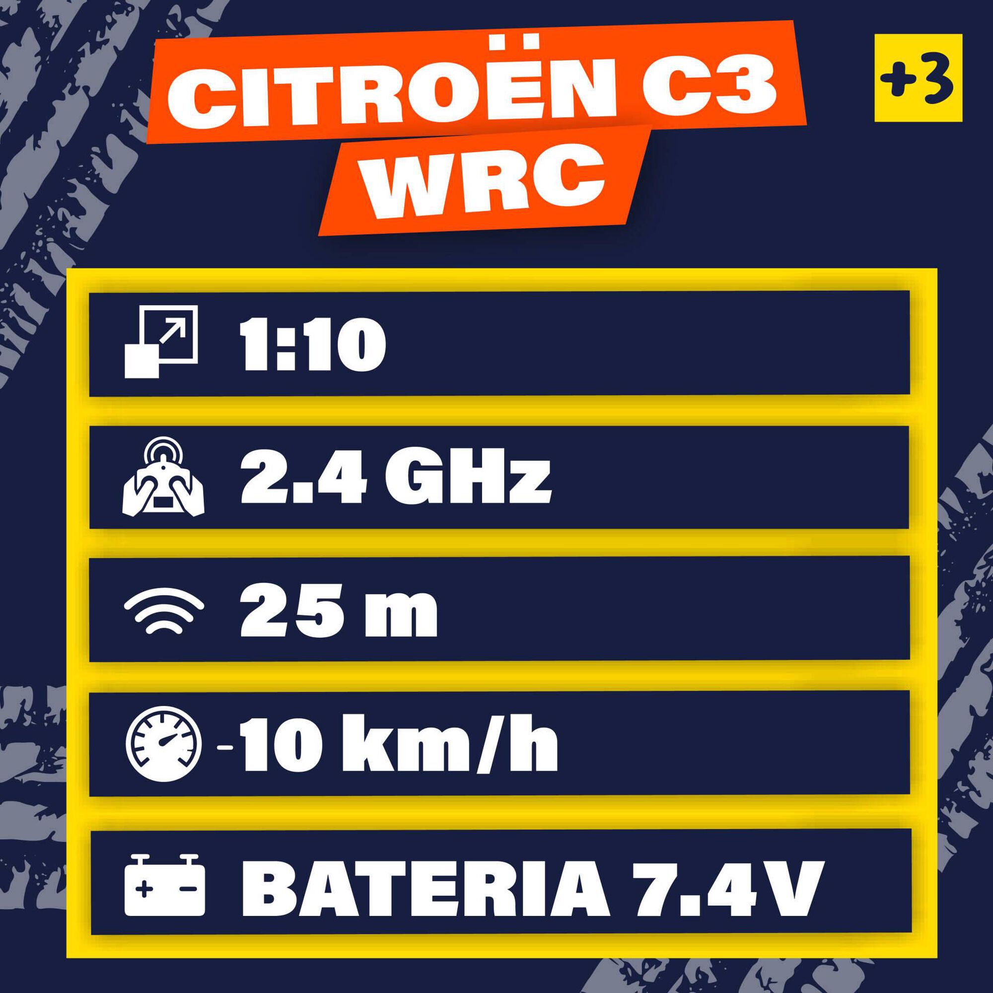 Zoko Speed Wheels - Carro Telecomandado Citro&euml;n C3 WRC 1:10