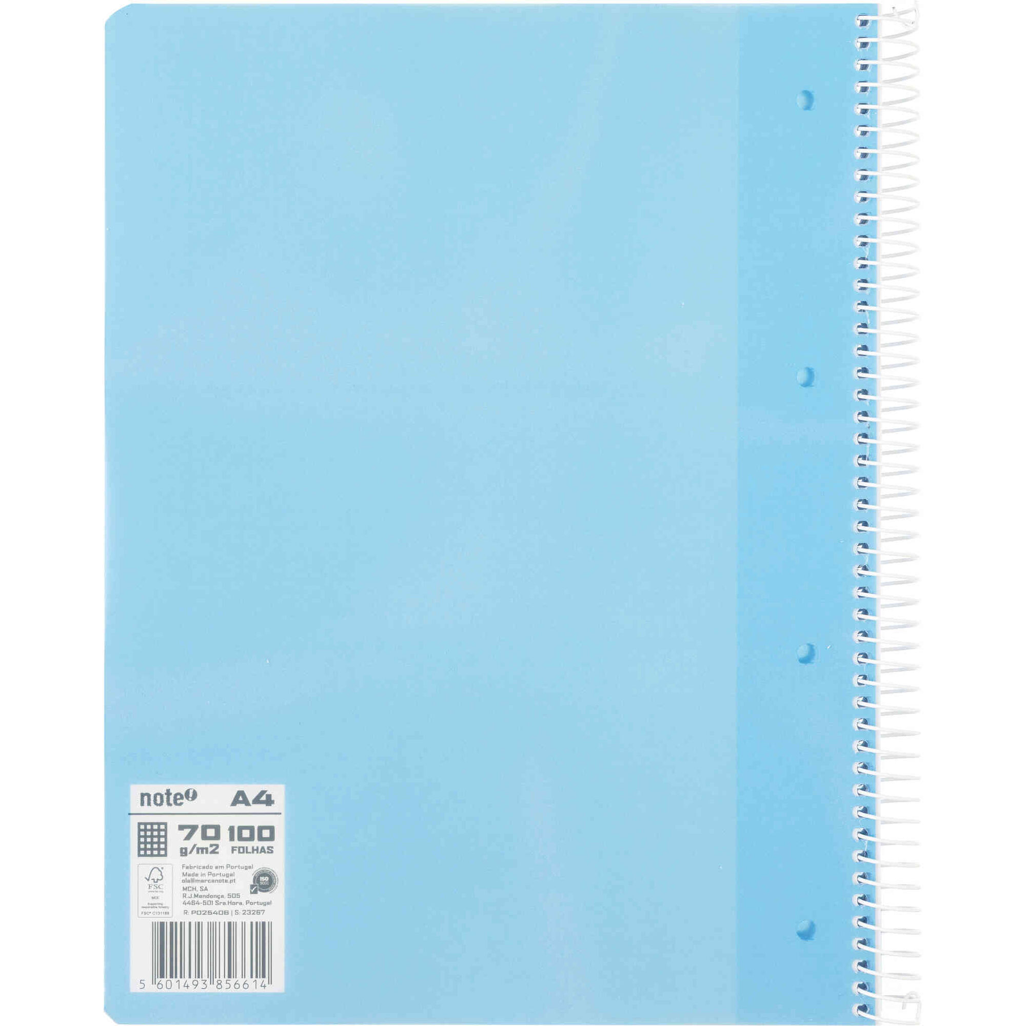 Caderno Espiral Quadriculado A4 (v&aacute;rias cores) Note!