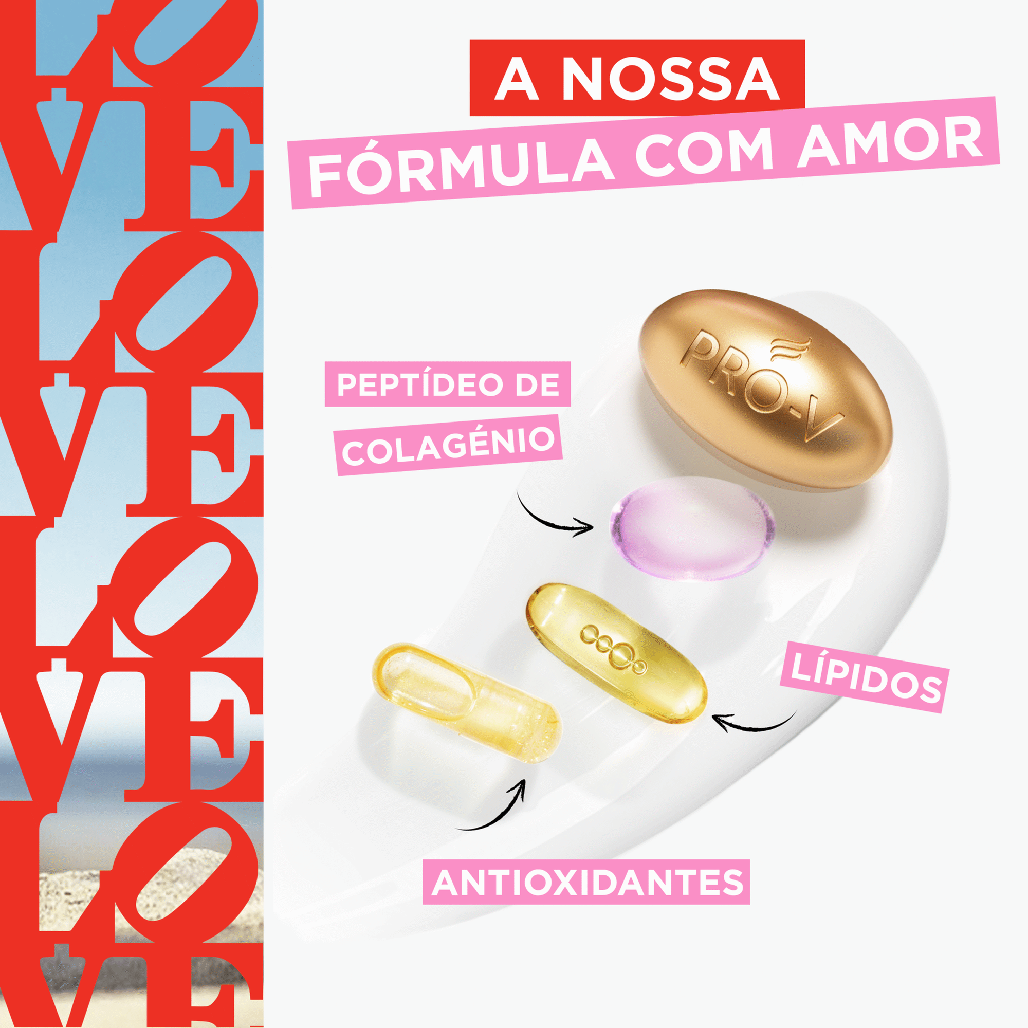 Champ&ocirc; Repara e Protege Love Pantene
