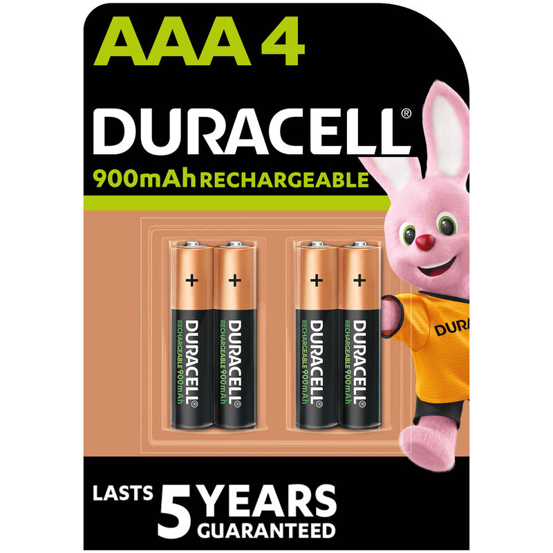 Pilhas Recarregáveis AAA 900mAh Duracell