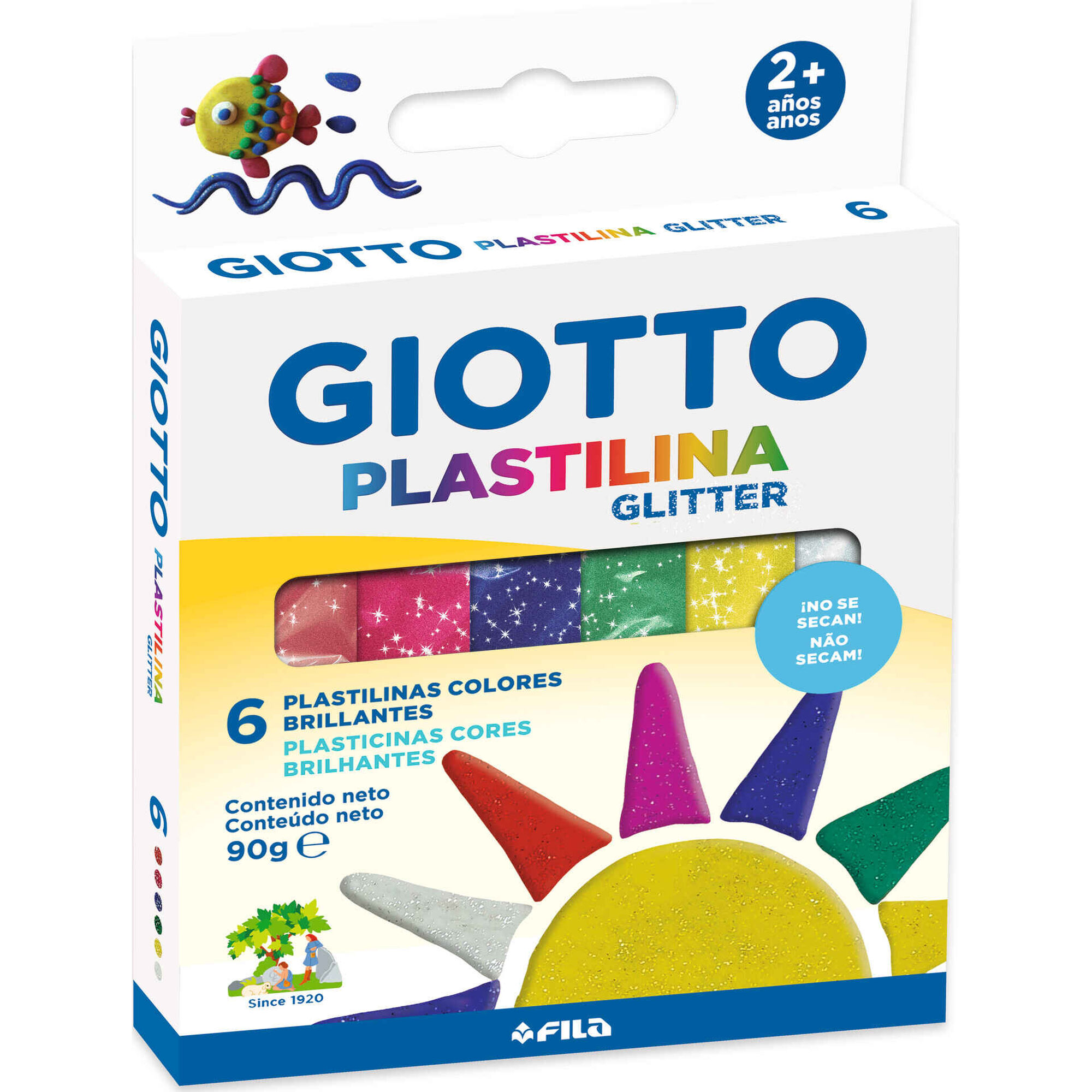Plasticina Cores Glitter