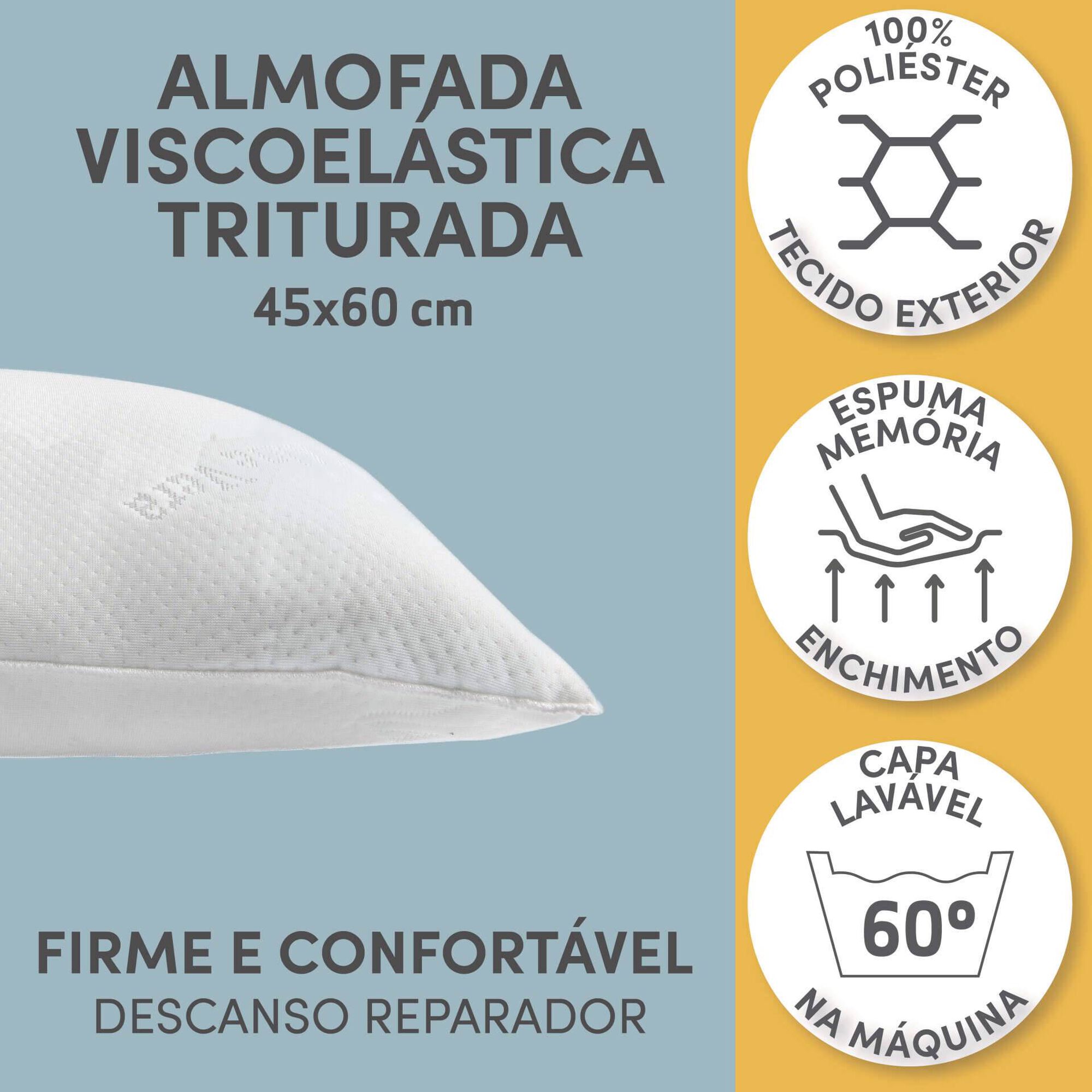Almofada Viscoelástica Triturada 45x60cm