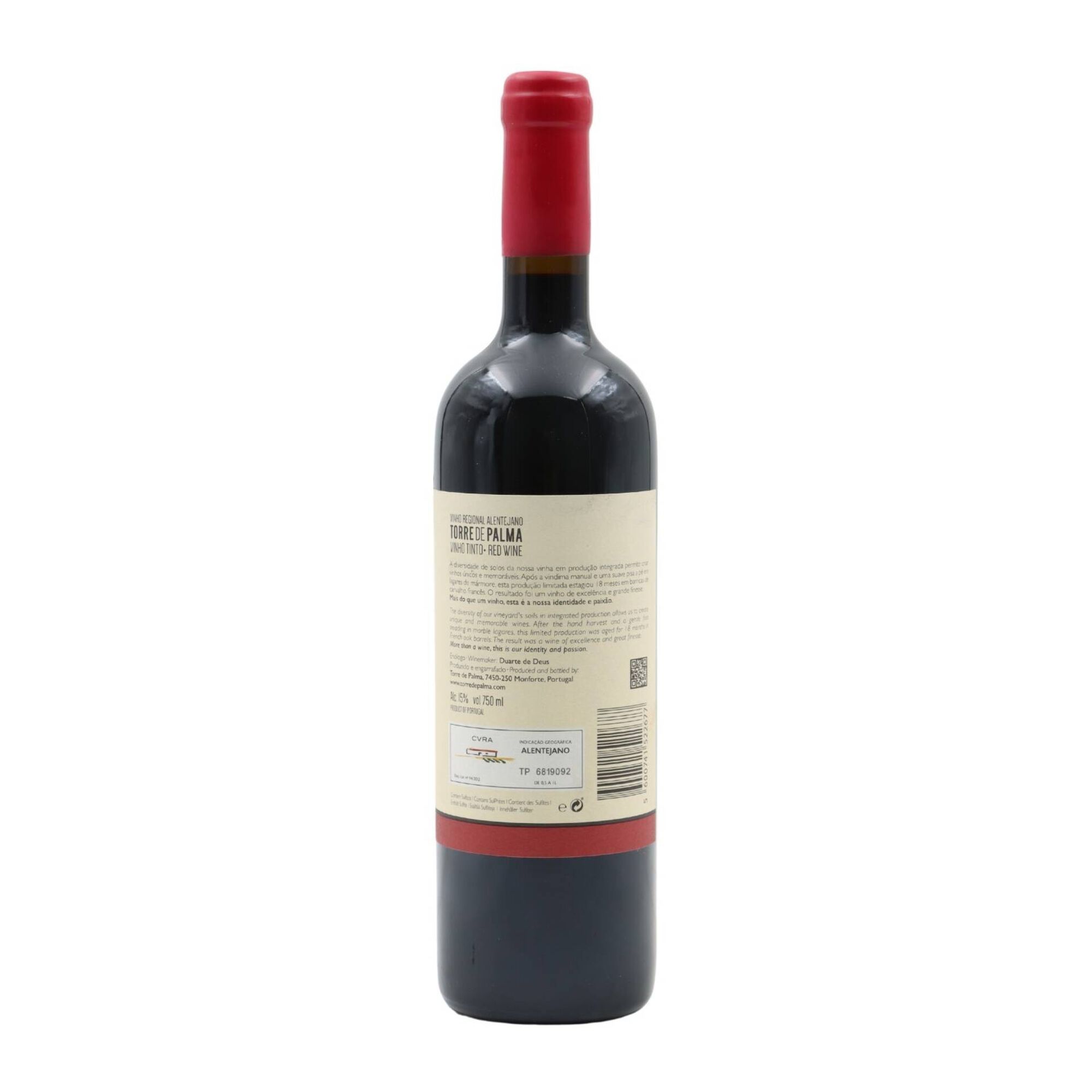 Torre de Palma Alicante Bouschet Tinta Mi&uacute;da Alentejano Vinho Tinto