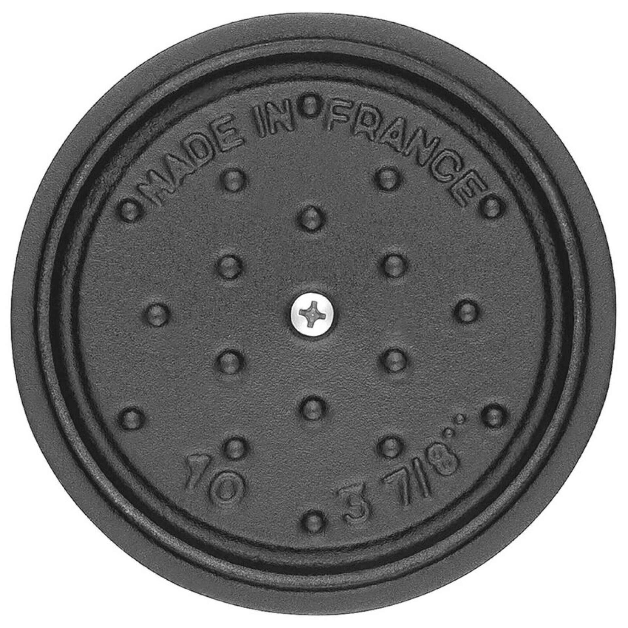 Ca&ccedil;arola Redondo Ferro Fundido 10cm Preta Staub