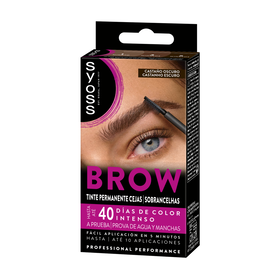 Colora&ccedil;&atilde;o Permanente Sobrancelhas Brow Tint Castanho Escuro Syoss