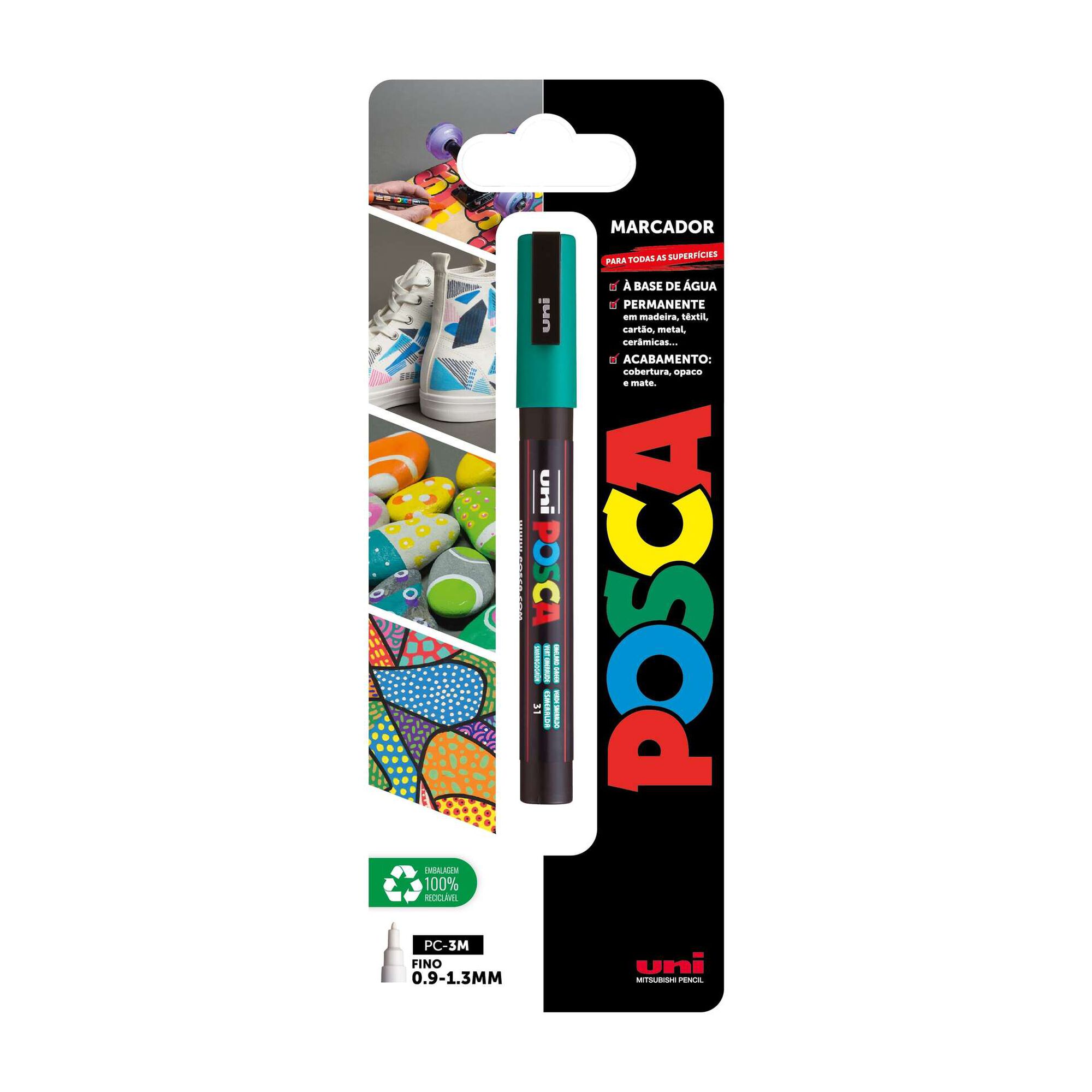 Marcador Permanente Posca PC-3M (várias cores) Marcador Permanente Posca PC-3M (várias cores)