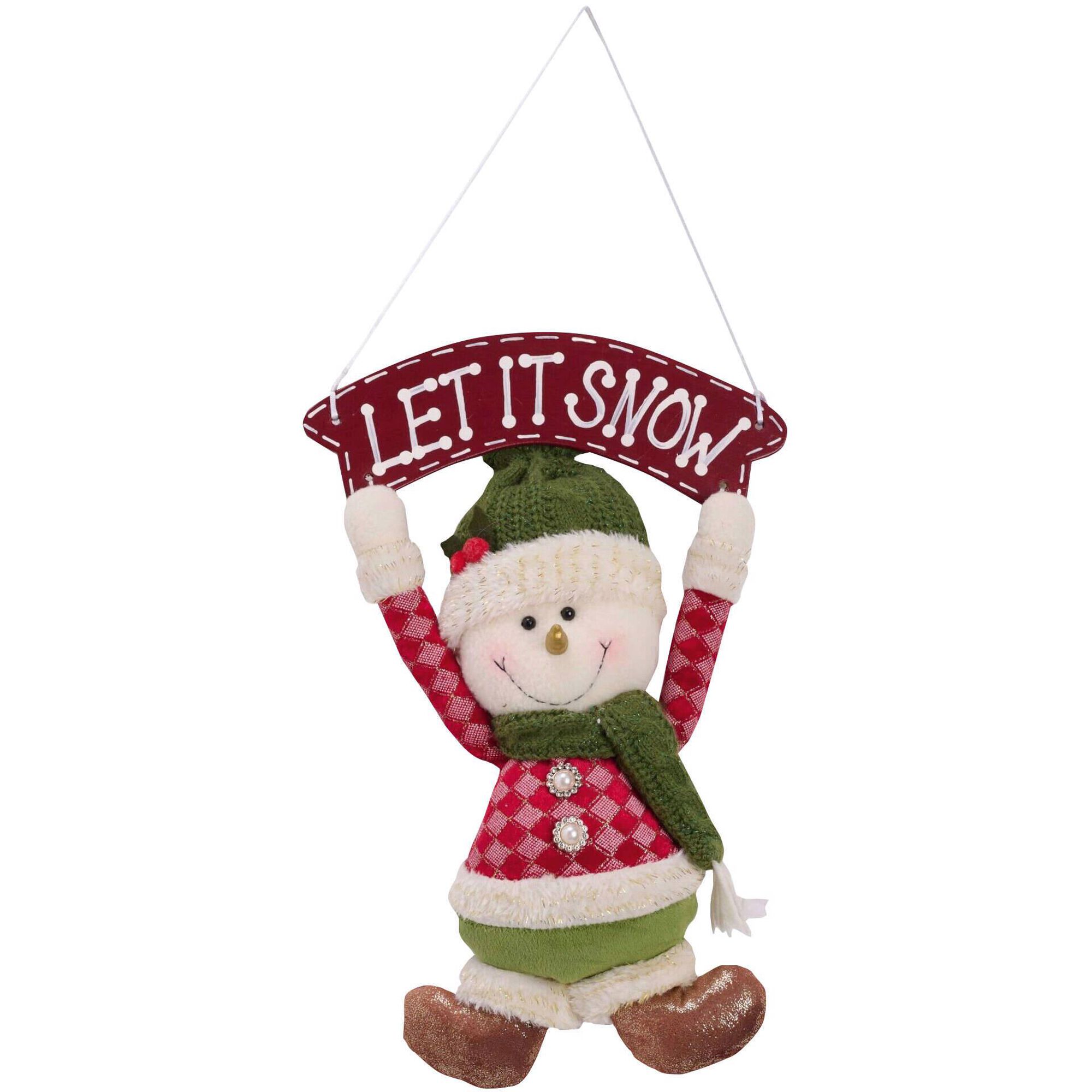 Pendura Porta Boneco de Neve