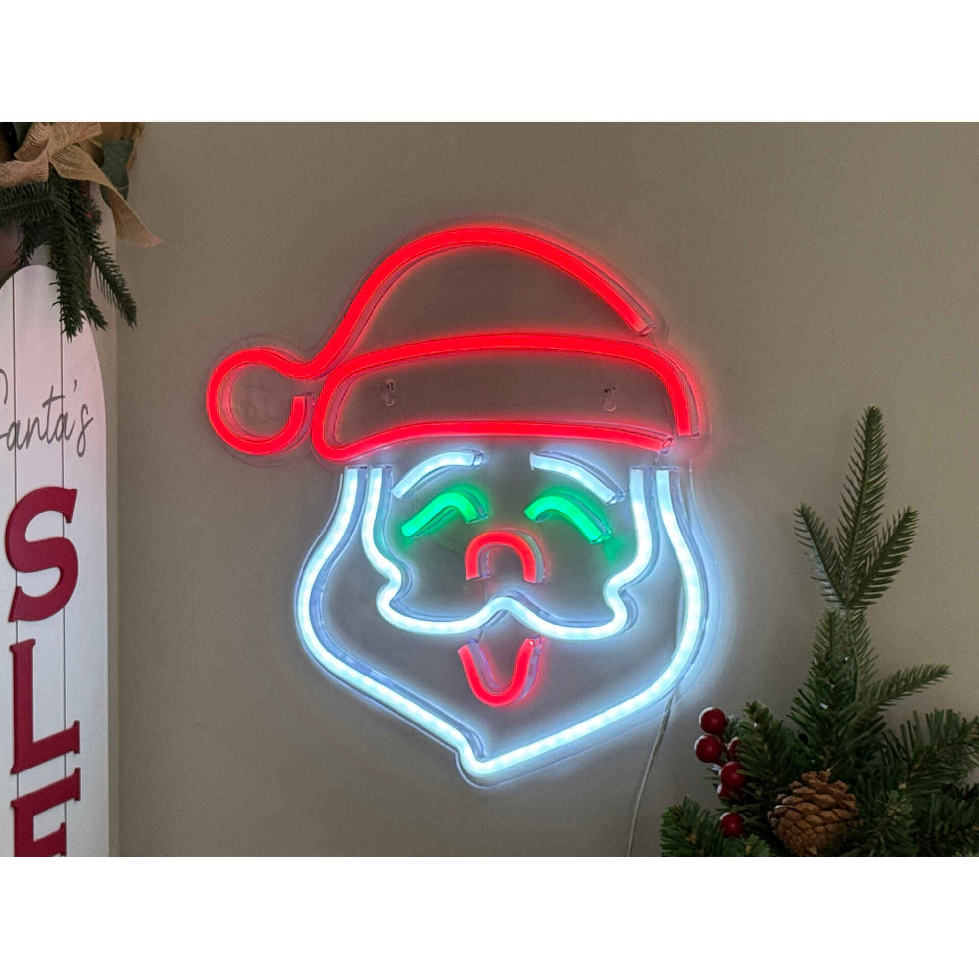 N&eacute;on de Parede Pai Natal