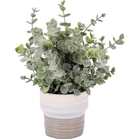 Vaso Cerâmica com Eucalipto Artificial Vaso Cerâmica com Eucalipto Artificial