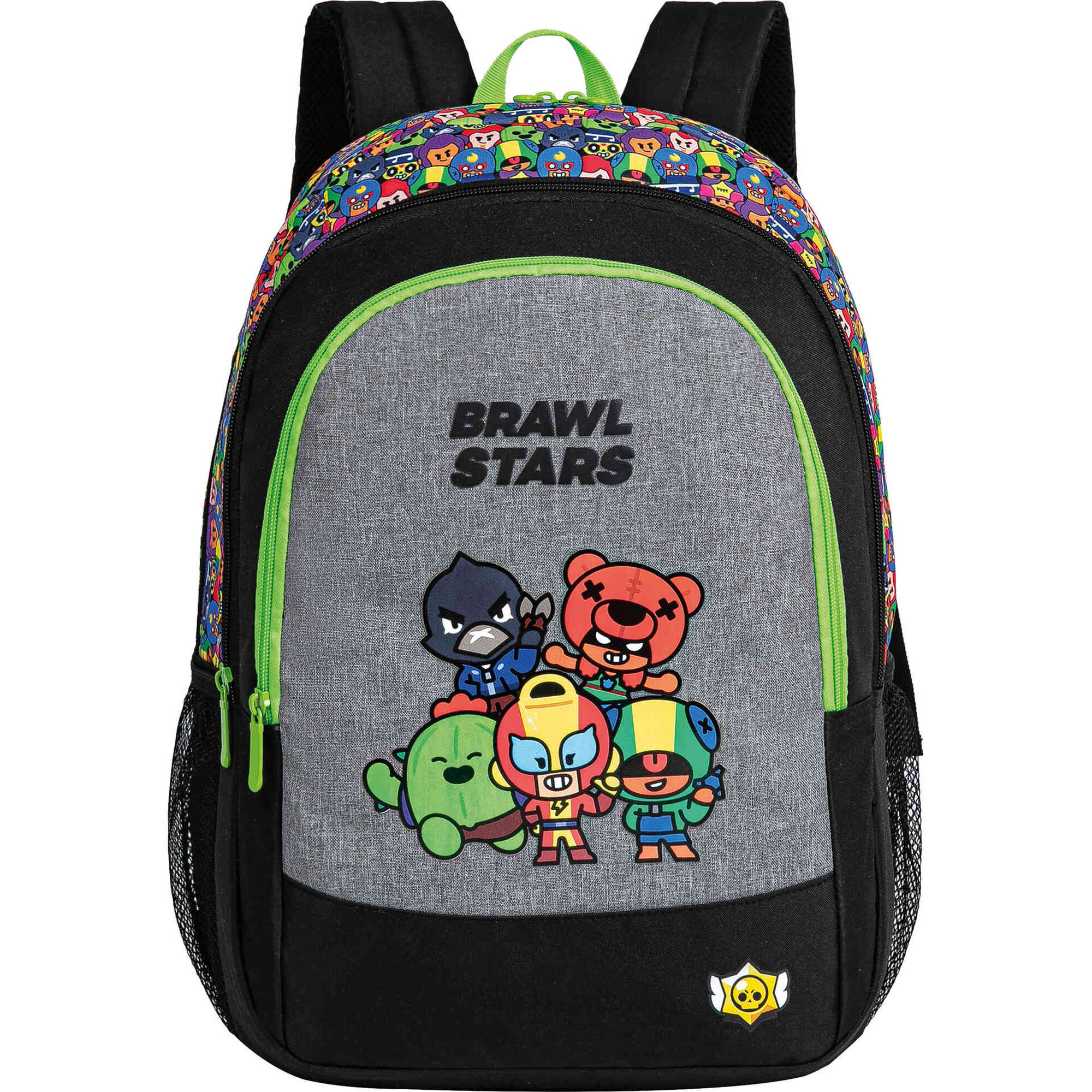 Mochila Preta Ready to Battle Brawl Stars