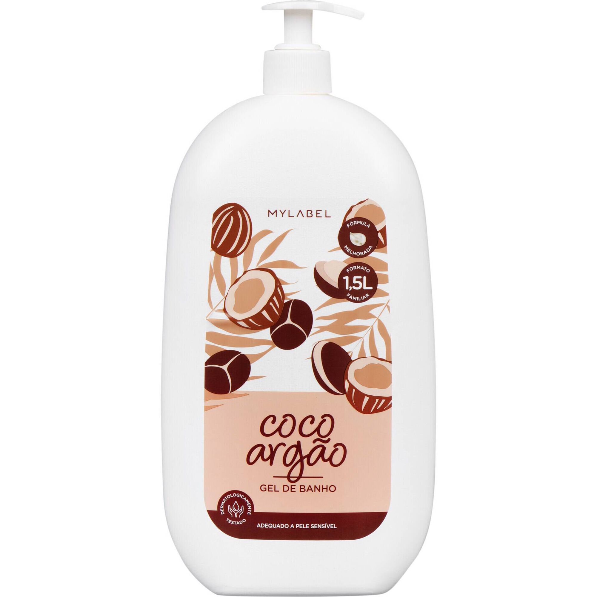 Gel de Banho Coco e Arg&atilde;o Mylabel