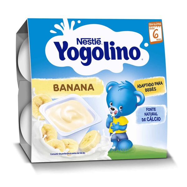 Alimento Lácteo Banana sem Glúten +6M Yogolino
