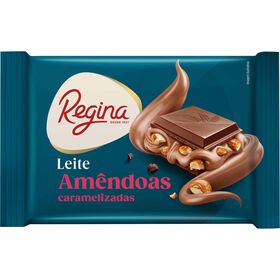 Tablete de Chocolate de Leite com Am&ecirc;ndoas Caramelizadas Regina