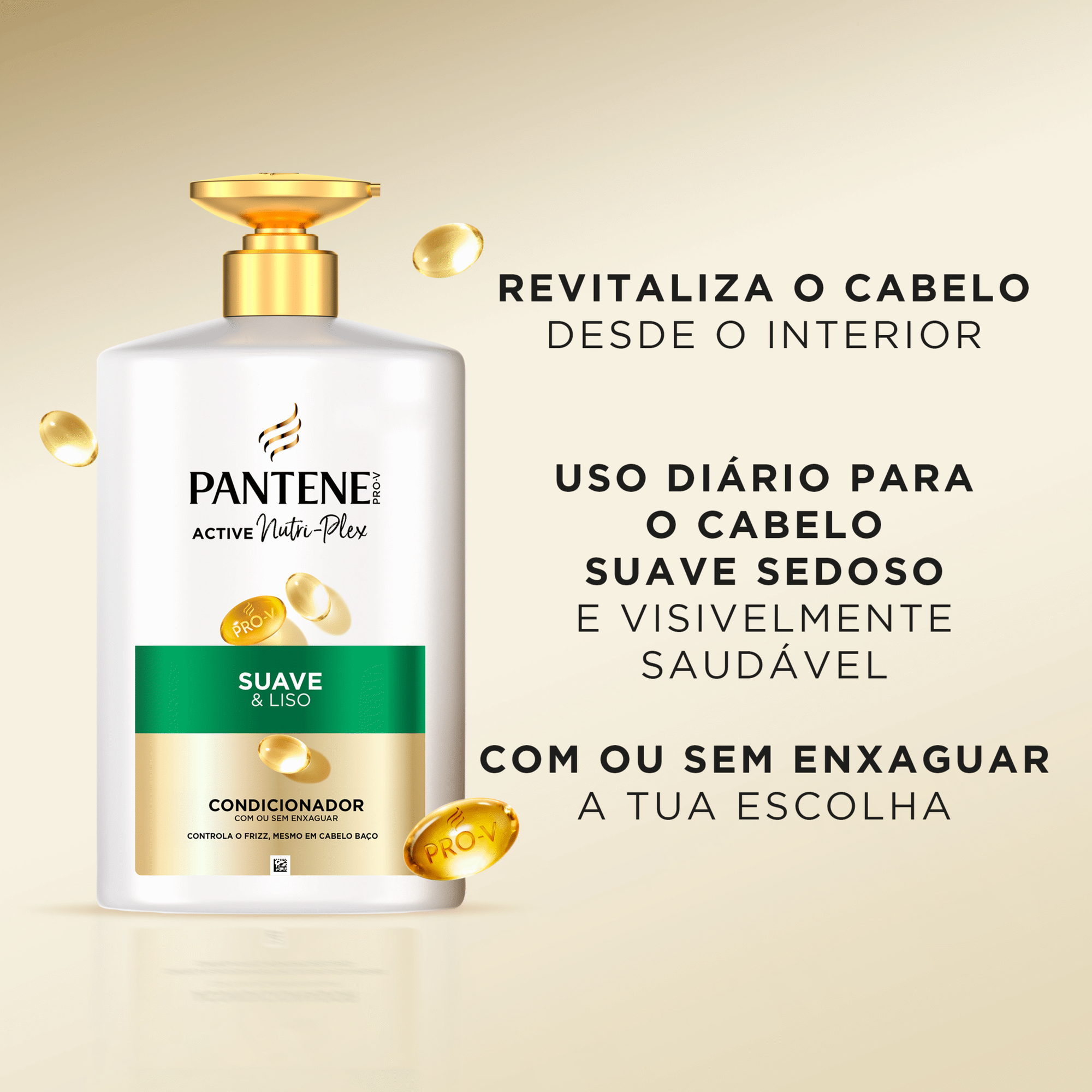 Condicionador Pro-V Active Nutri-Plex Suave e Liso Pantene