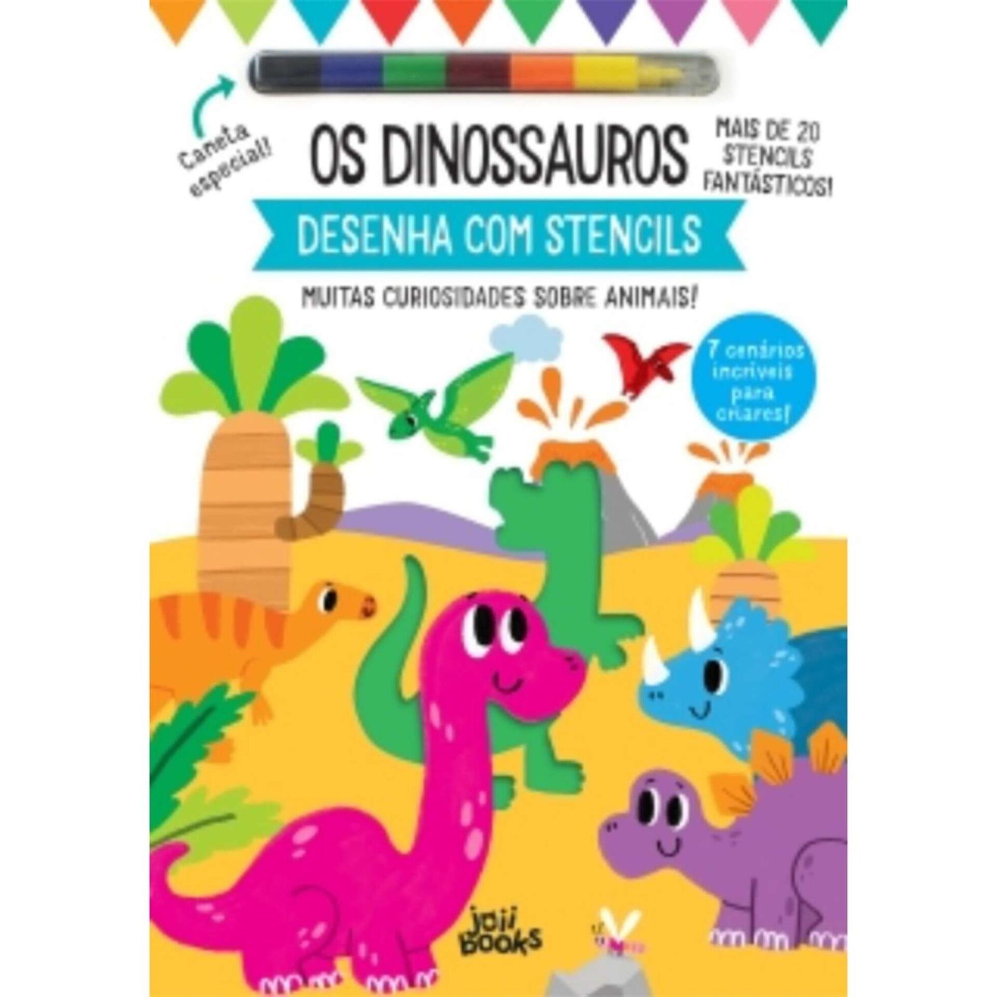 Desenha com Stencils - Os Dinossauros Desenha com Stencils - Os Dinossauros