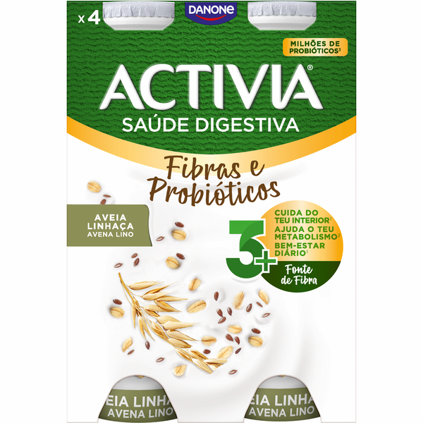 Iogurte Líquido Bifidus Aveia e Linhaça Activia Danone