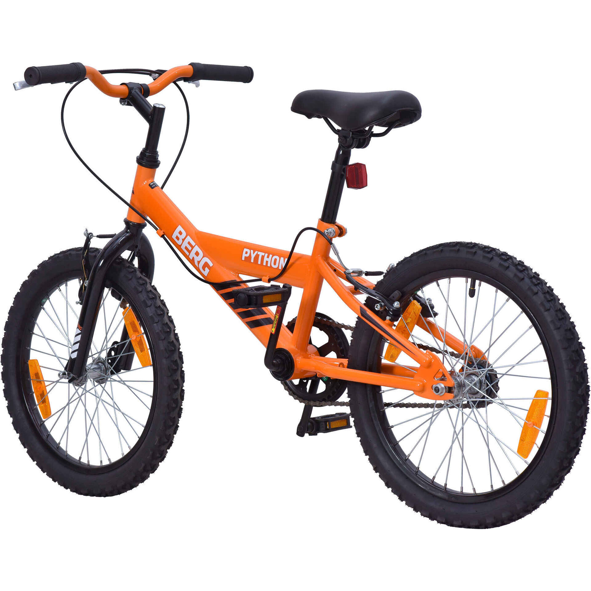 Bicicleta de Crian&ccedil;a Python Roda 18'' 6-8 Anos Laranja Berg