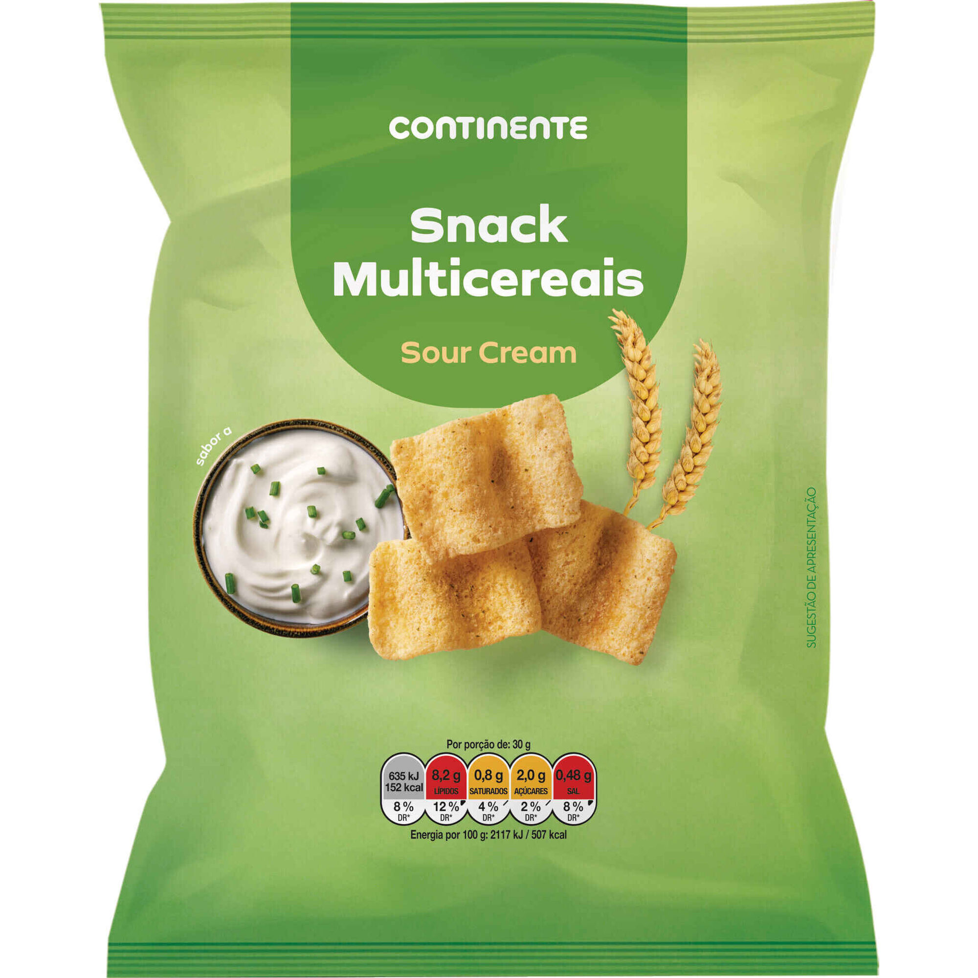 Snack Multicereais Sour Cream Continente