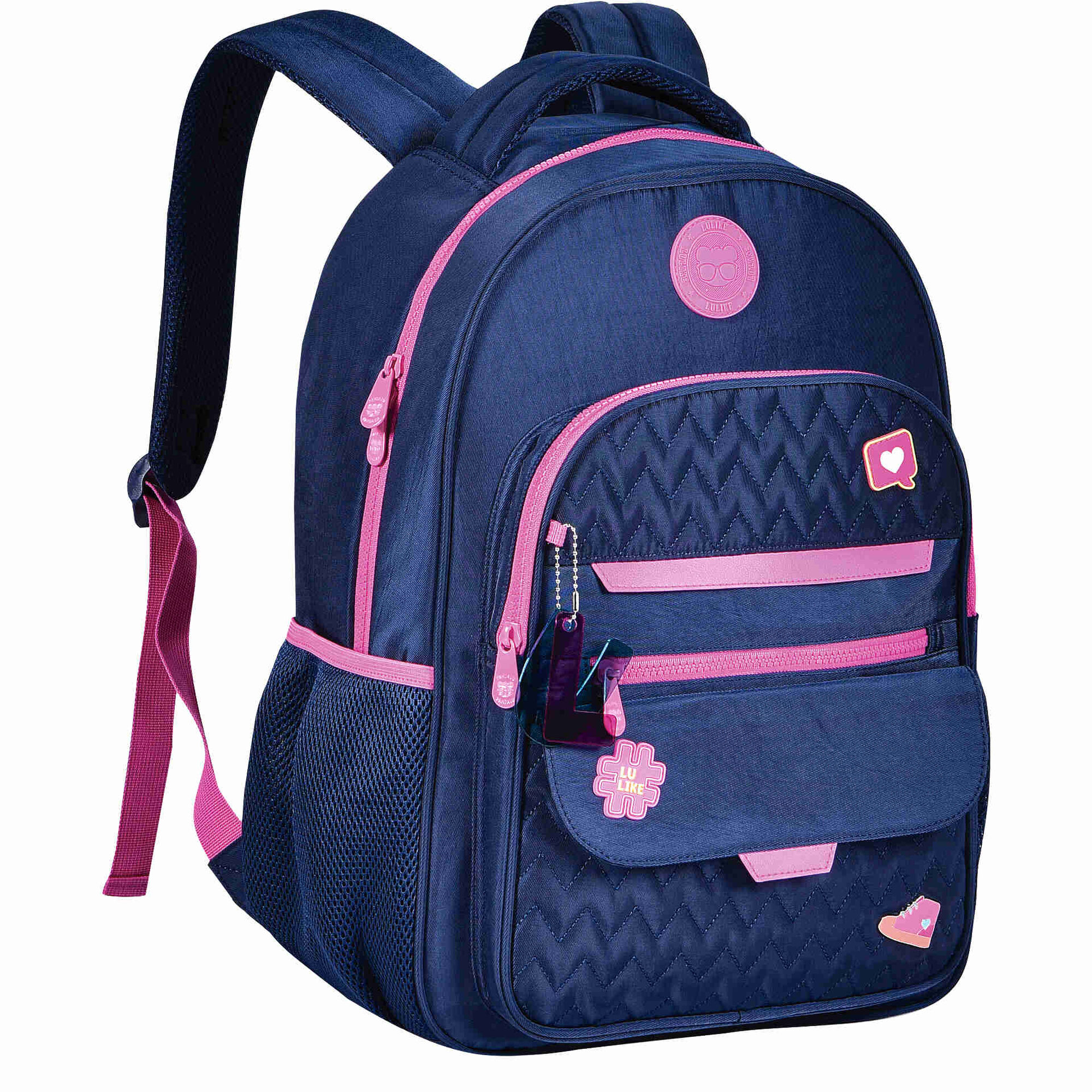 Mochila Azul Patches Mochila Azul Patches