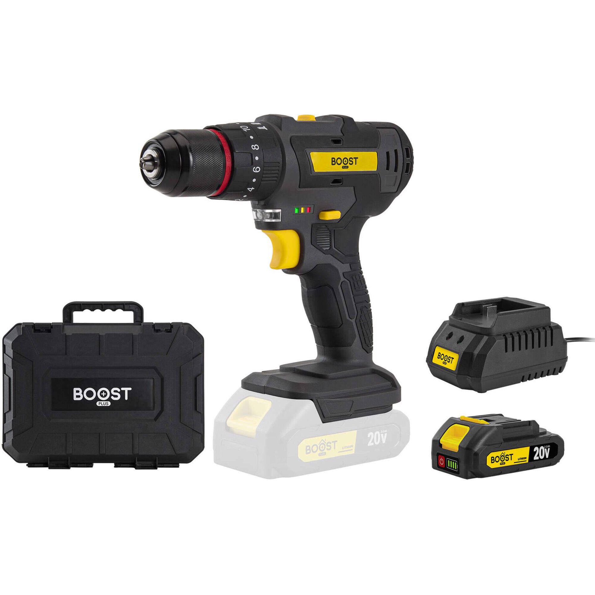 Berbequim sem Fios com Bateria e Mala Boost