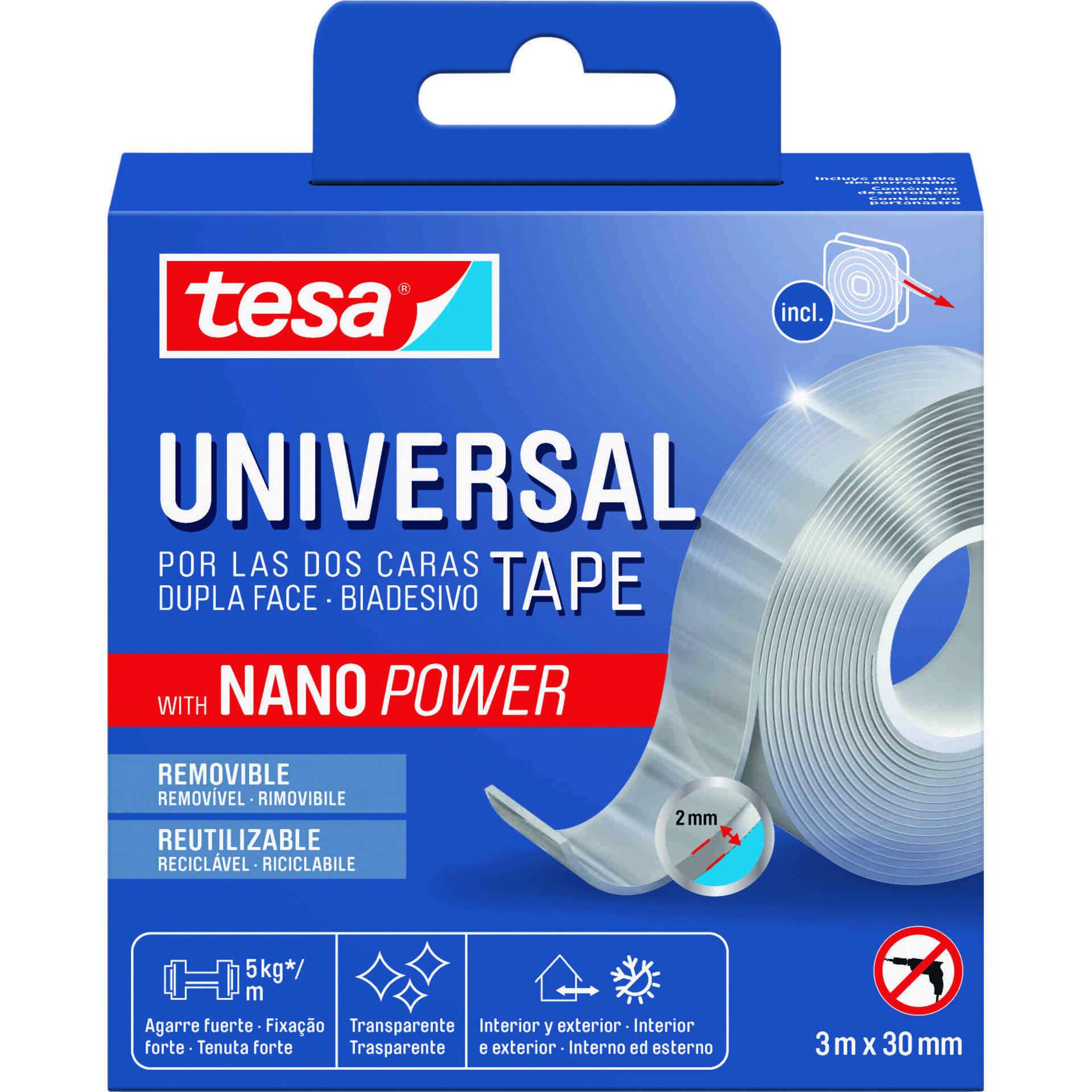 Fita Adesiva Dupla Face Nanopower Universal 3mtx30mm Transparente