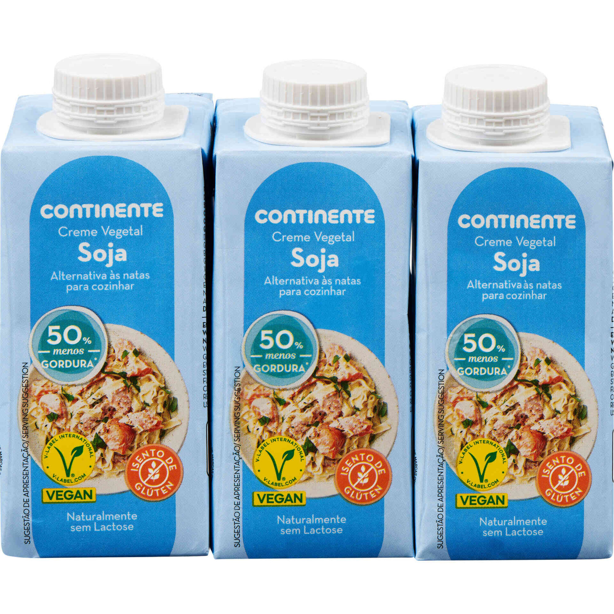 Creme Vegetal de Soja para Culin&aacute;ria -50% Continente