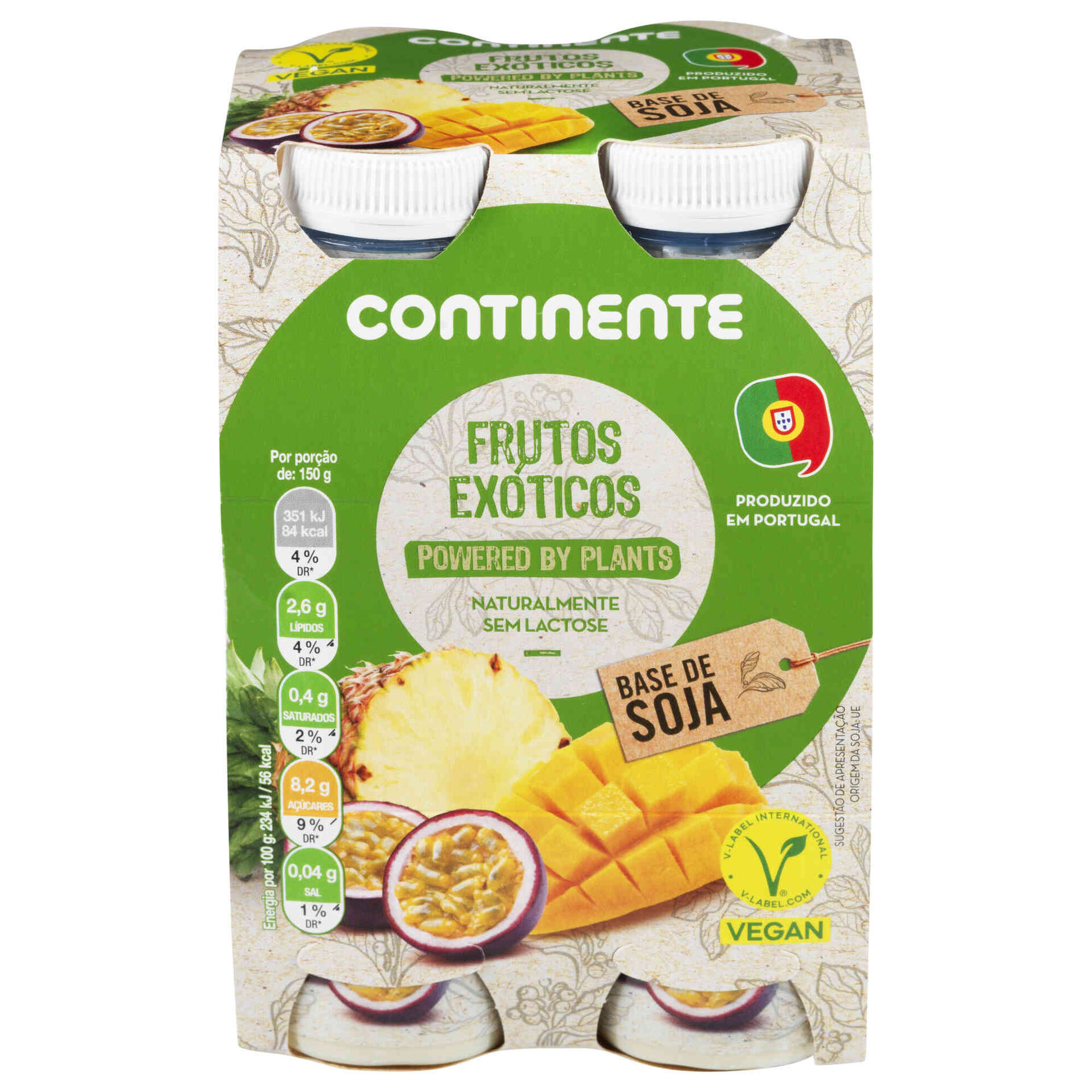 Vegegurte Líquido Powered By Plants Soja Frutos Exóticos