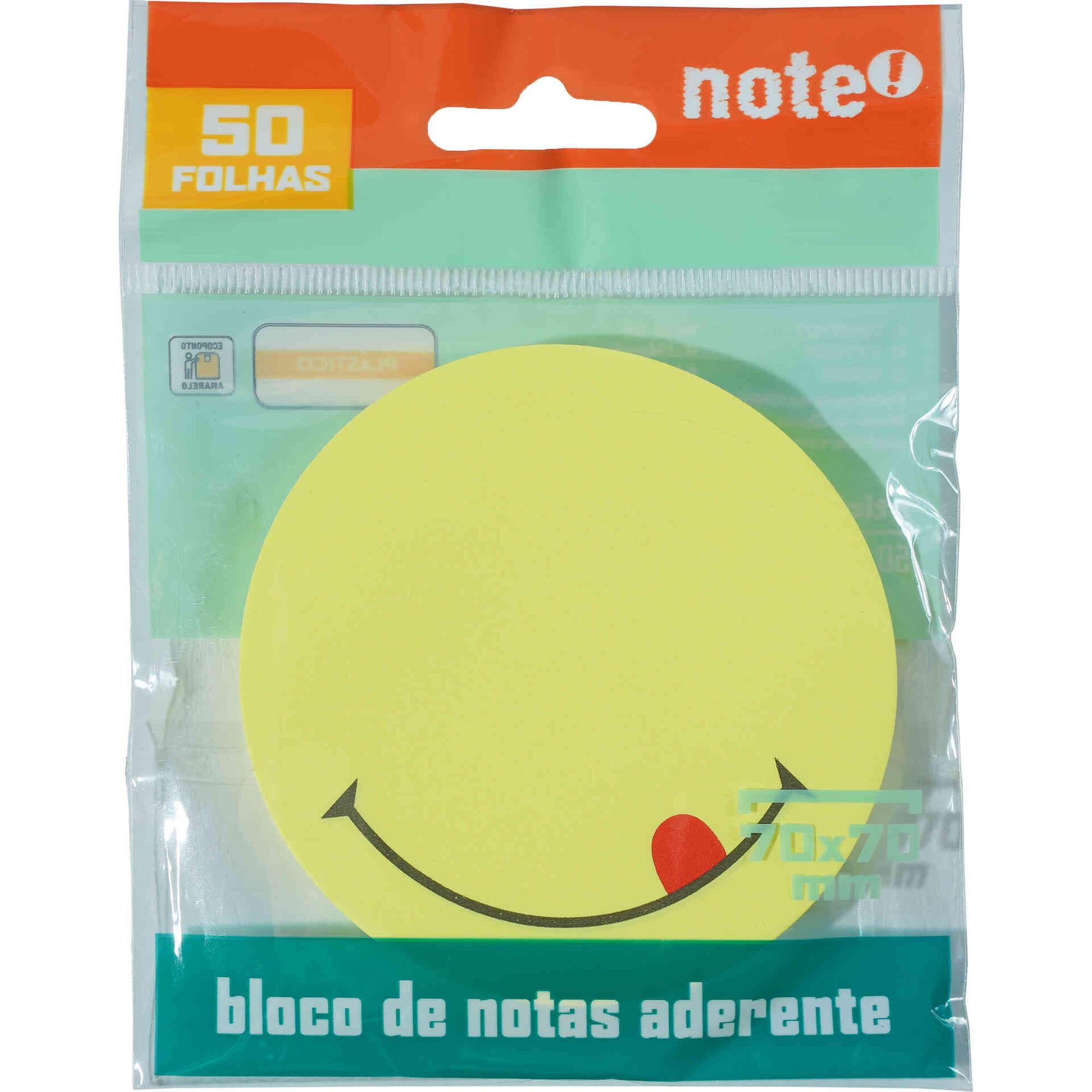 Bloco de Notas Aderentes 50 Folhas (v&aacute;rias cores) Note!