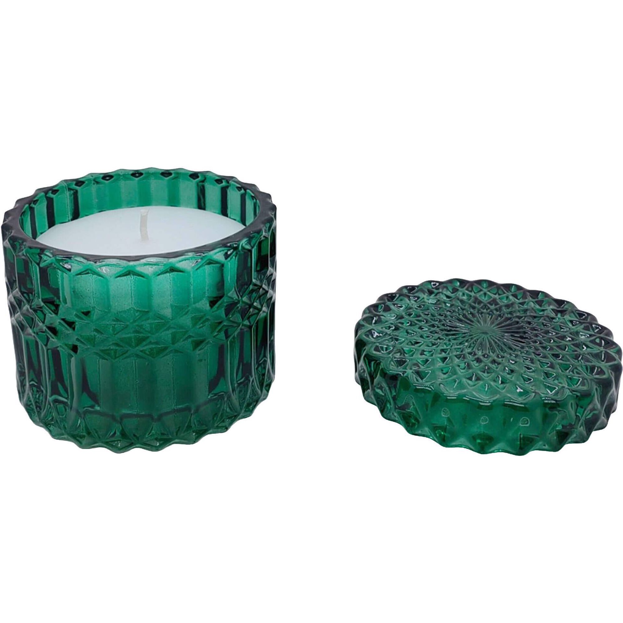 Vela Copo 170g Verde com Tampa