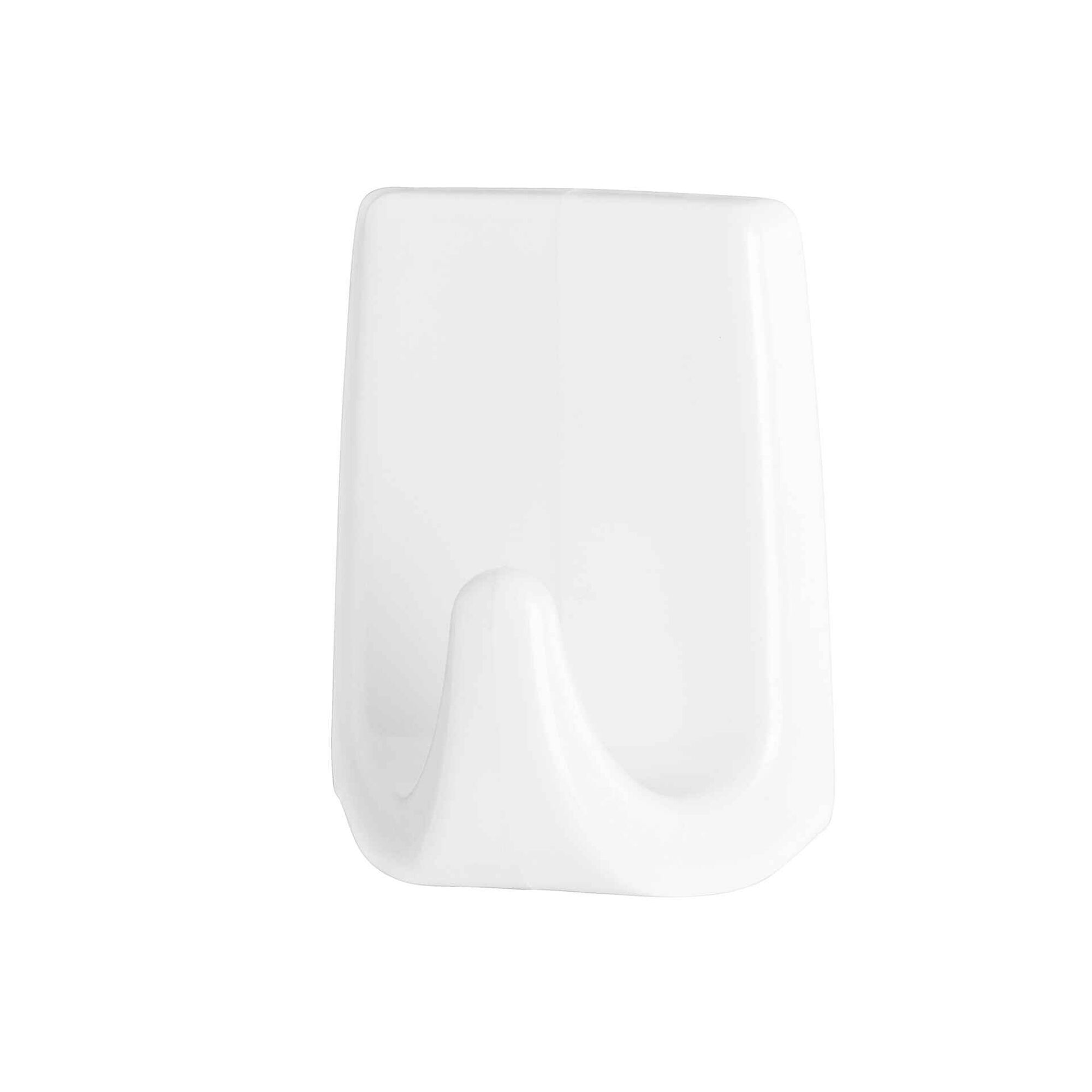 Gancho Adesivo Permanente Retangular Branco