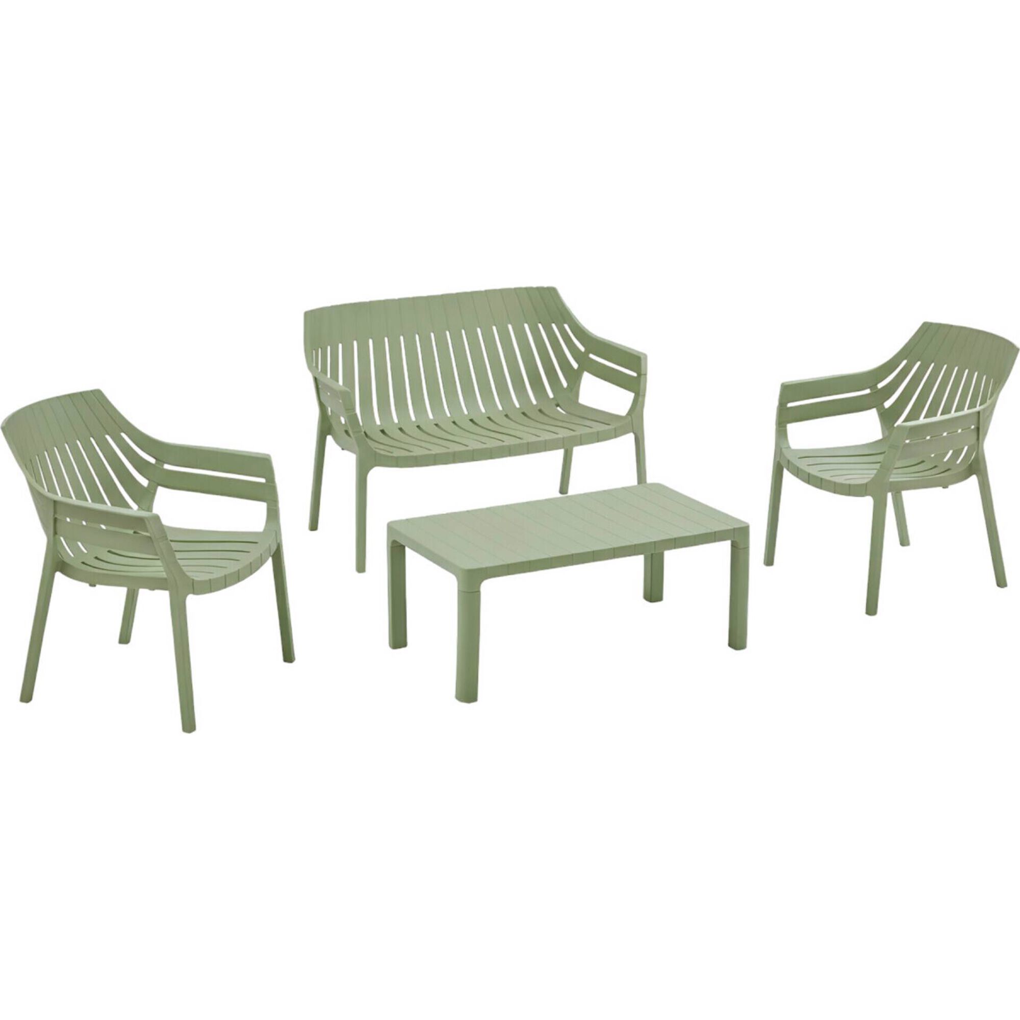 Conjunto de Estar Verde S&atilde;o Tom&eacute; Kasa