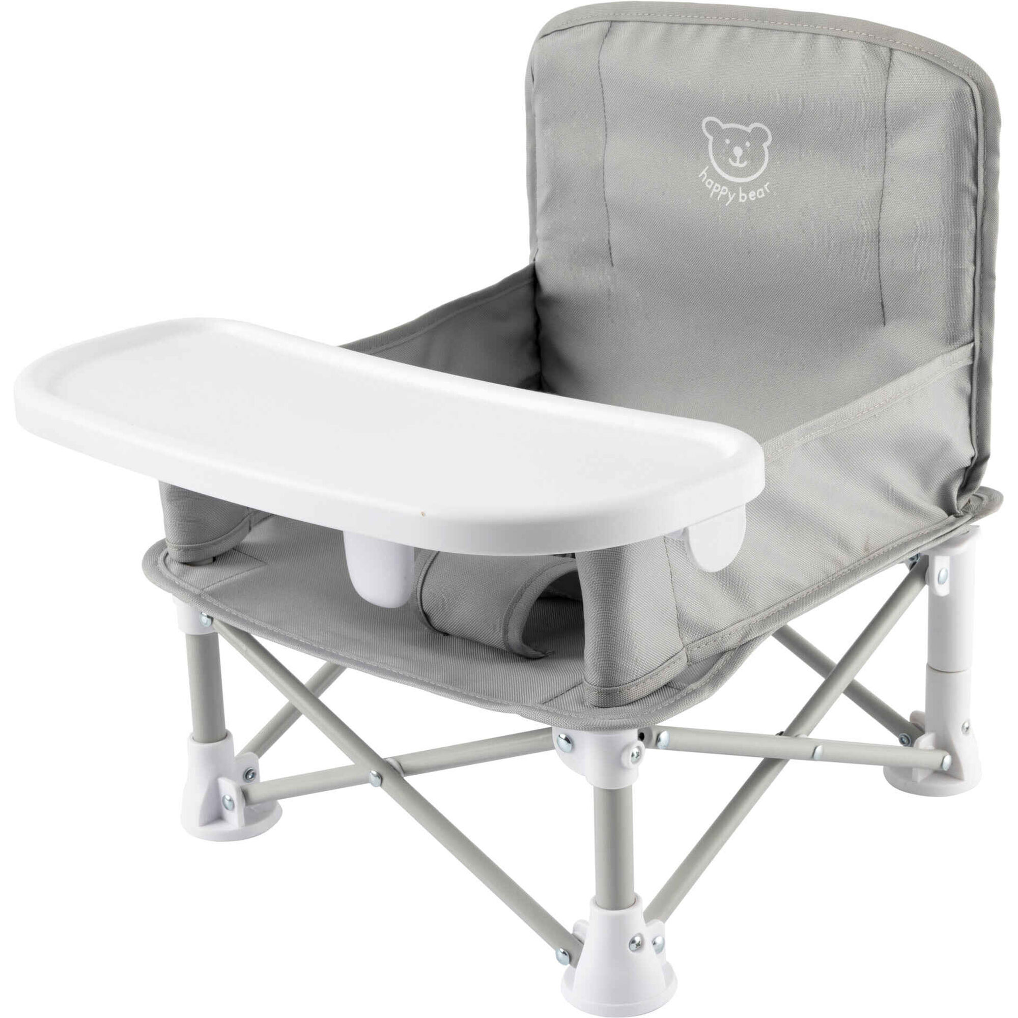 Cadeira de Refeição Portátil Cinza