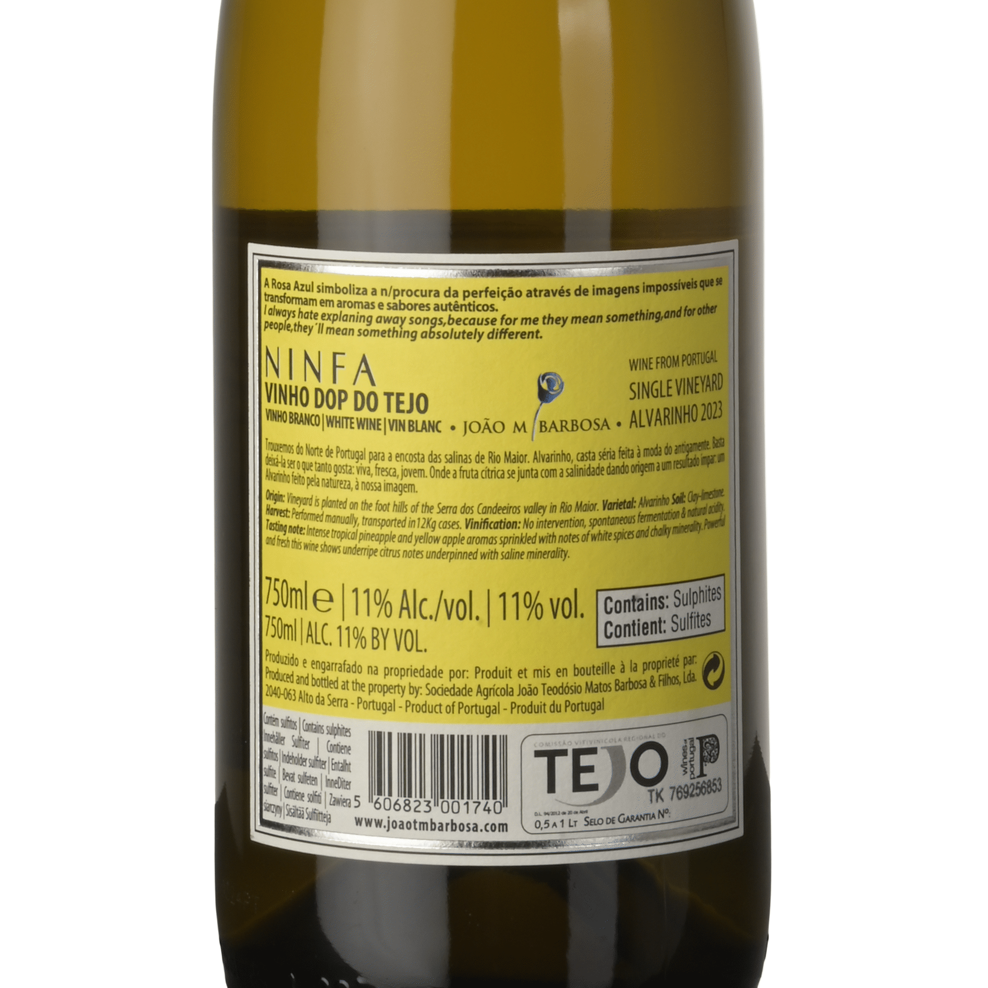 Ninfa Alvarinho Tejo Vinho Branco