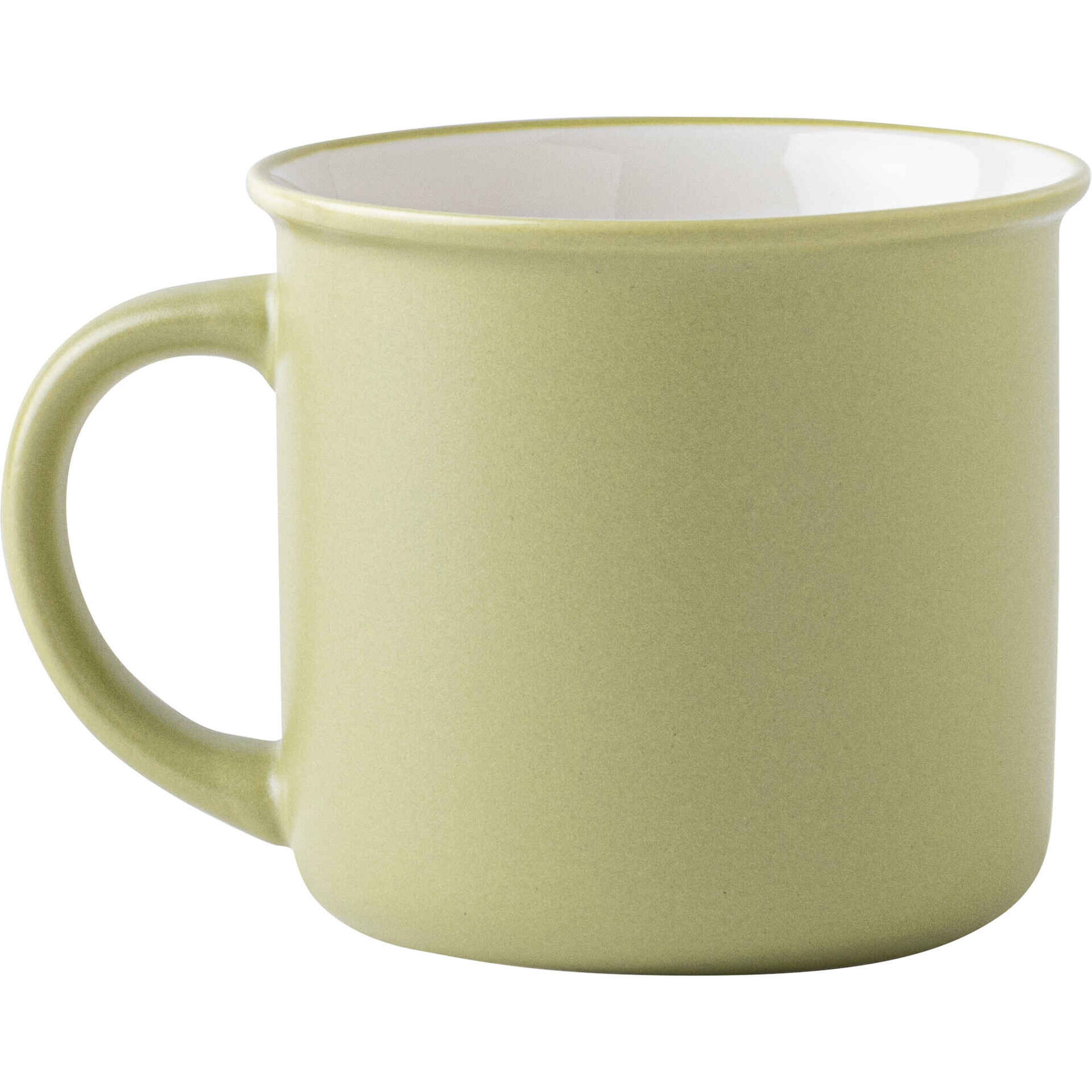 Caneca 360ml Letra F Verde Claro Kasa