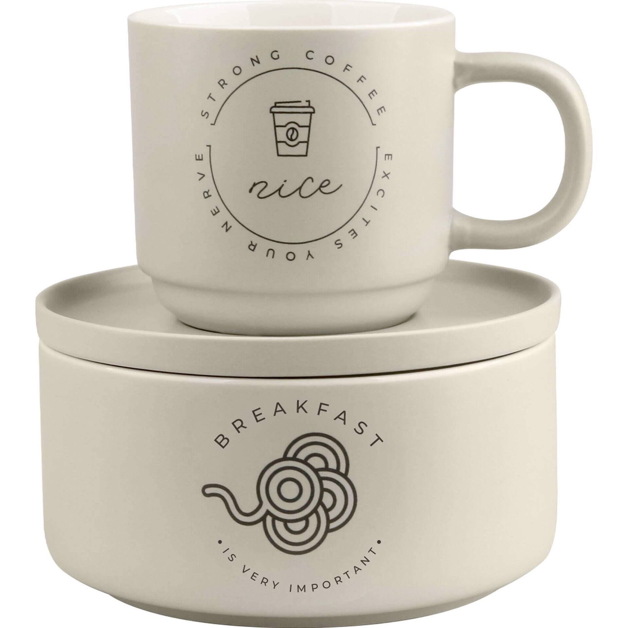 Conjunto Pequeno Almoço Nice Branco