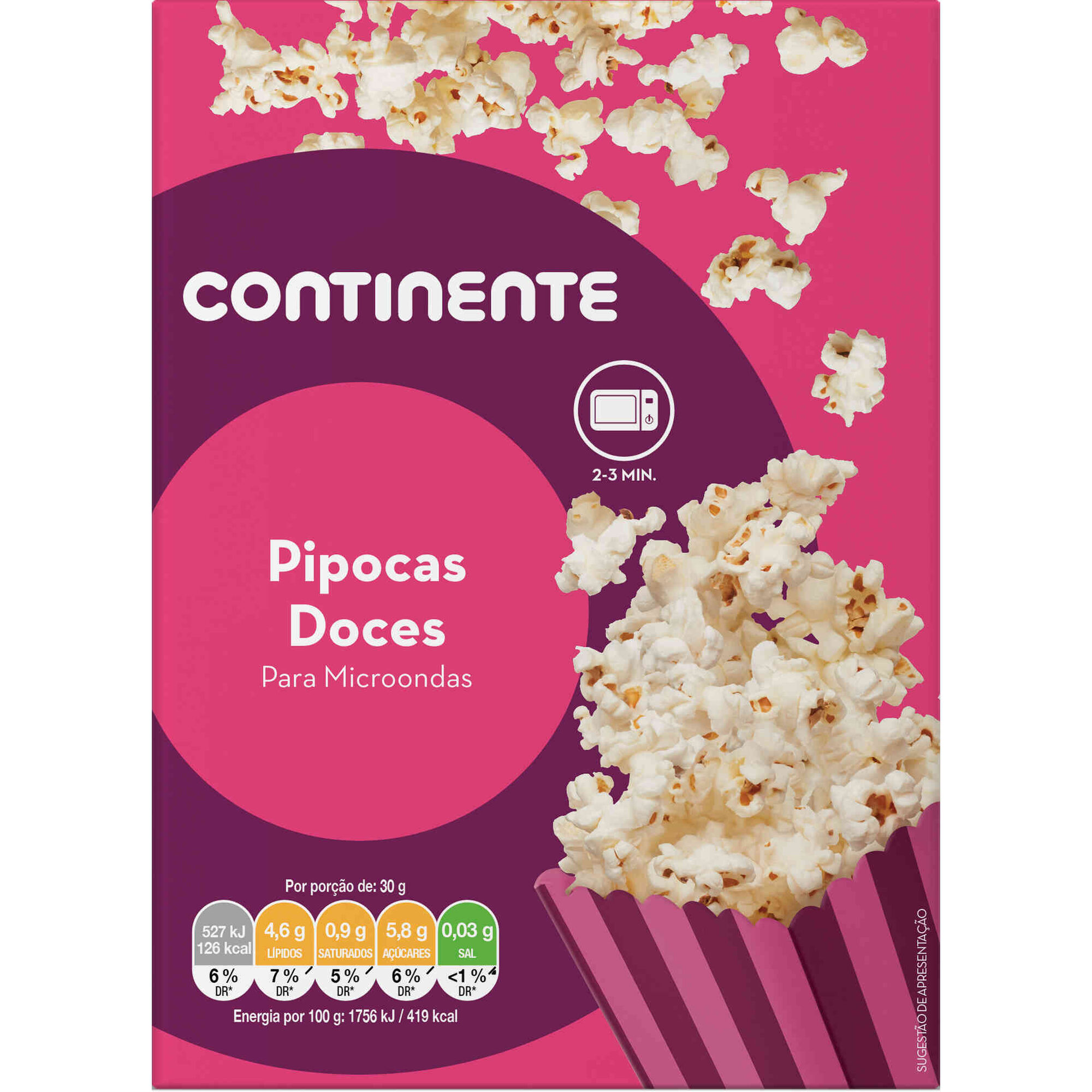 Pipocas Doces Micro-ondas