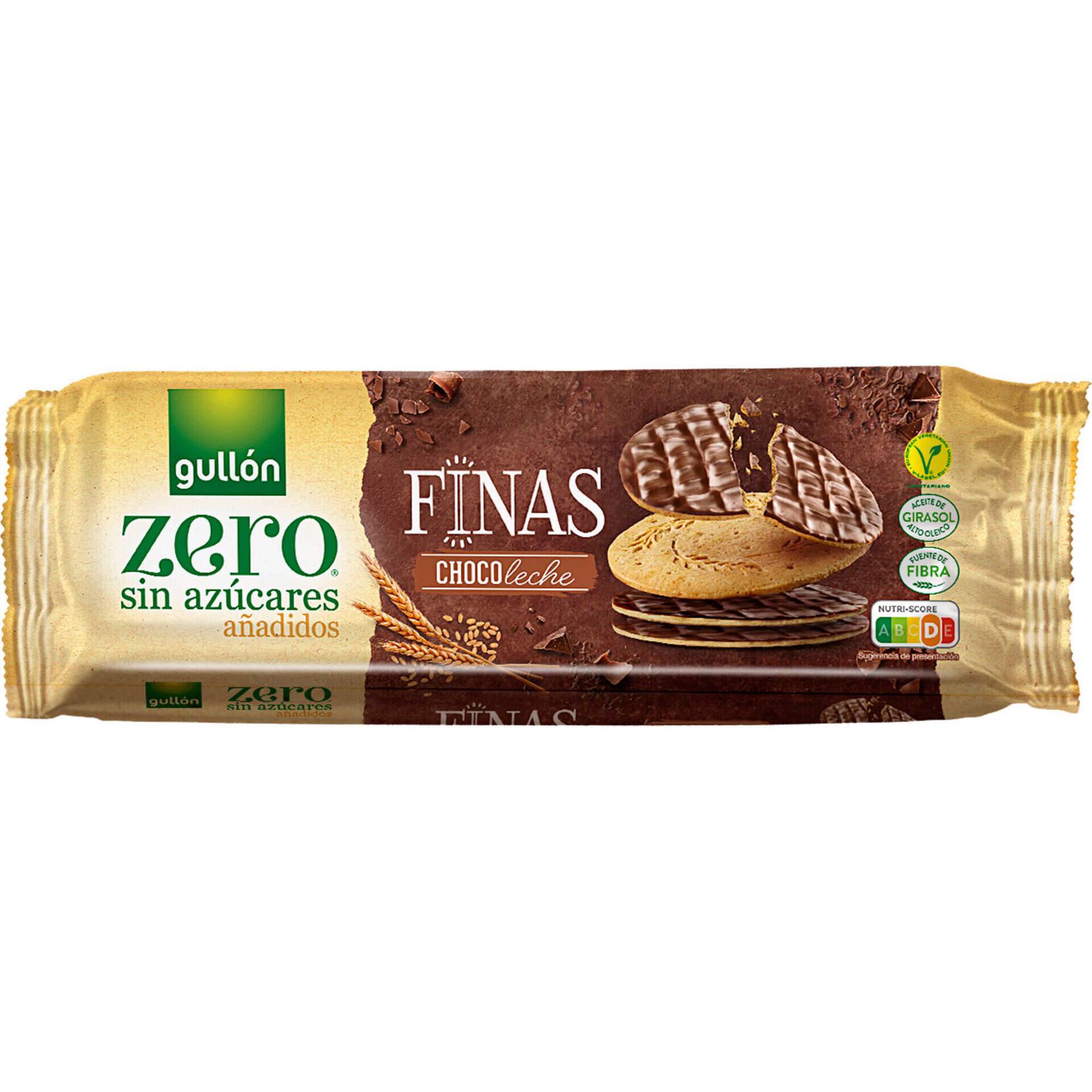 Bolachas com Cobertura Chocolate Leite Finas Gull&oacute;n