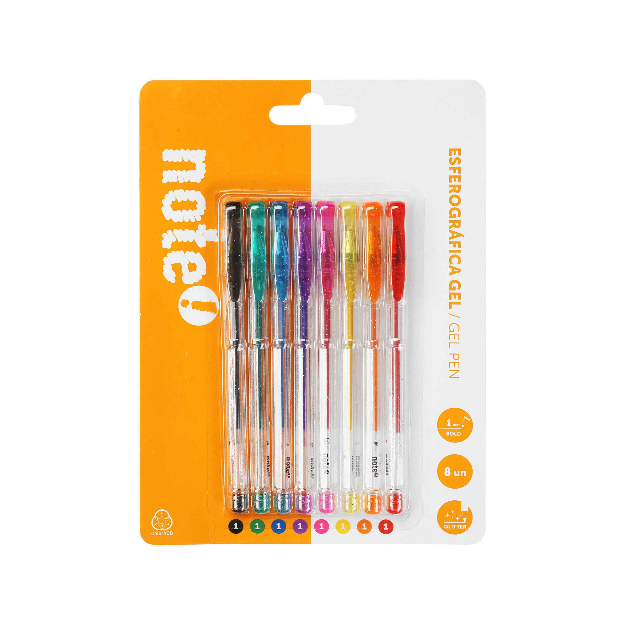 Esferográfica de Tinta Gel Glitter