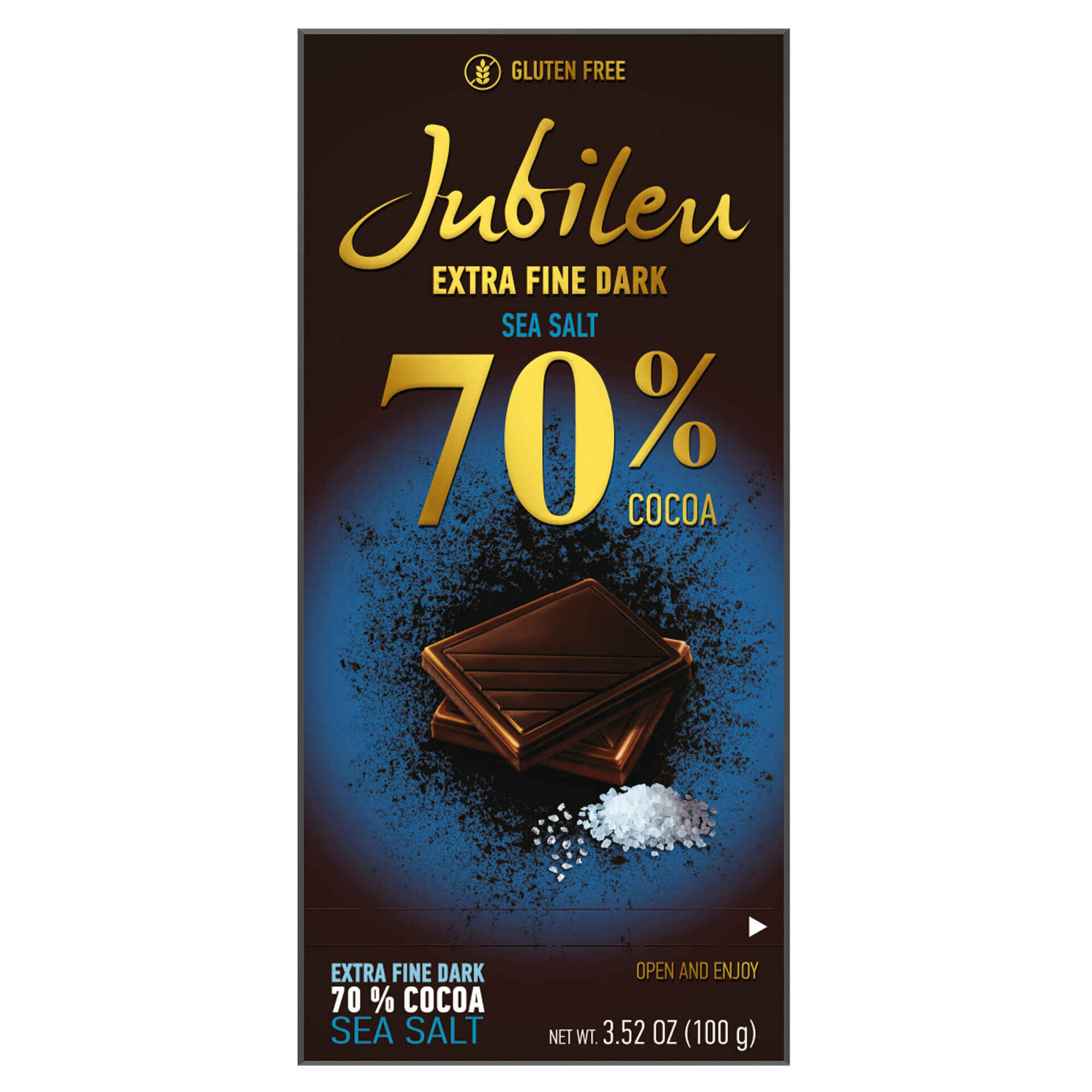 Tablete de Chocolate Plus Noir com Flor de Sal sem Glúten