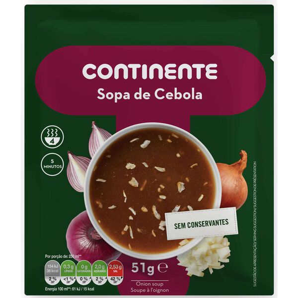 Sopa de Cebola Continente