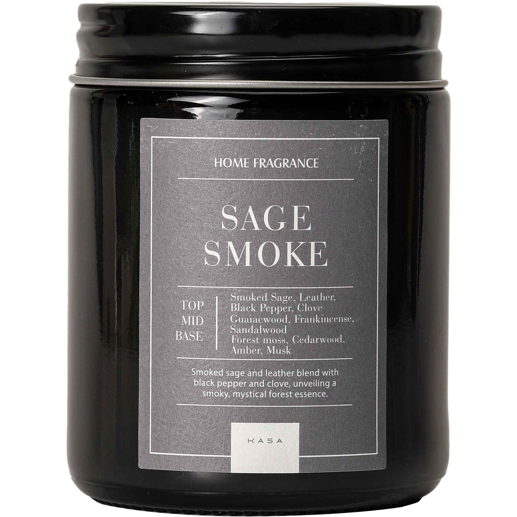Vela em Copo Tampa Metal Smoke 390g