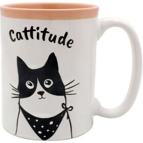 Caneca 490ml Gato Cattitude