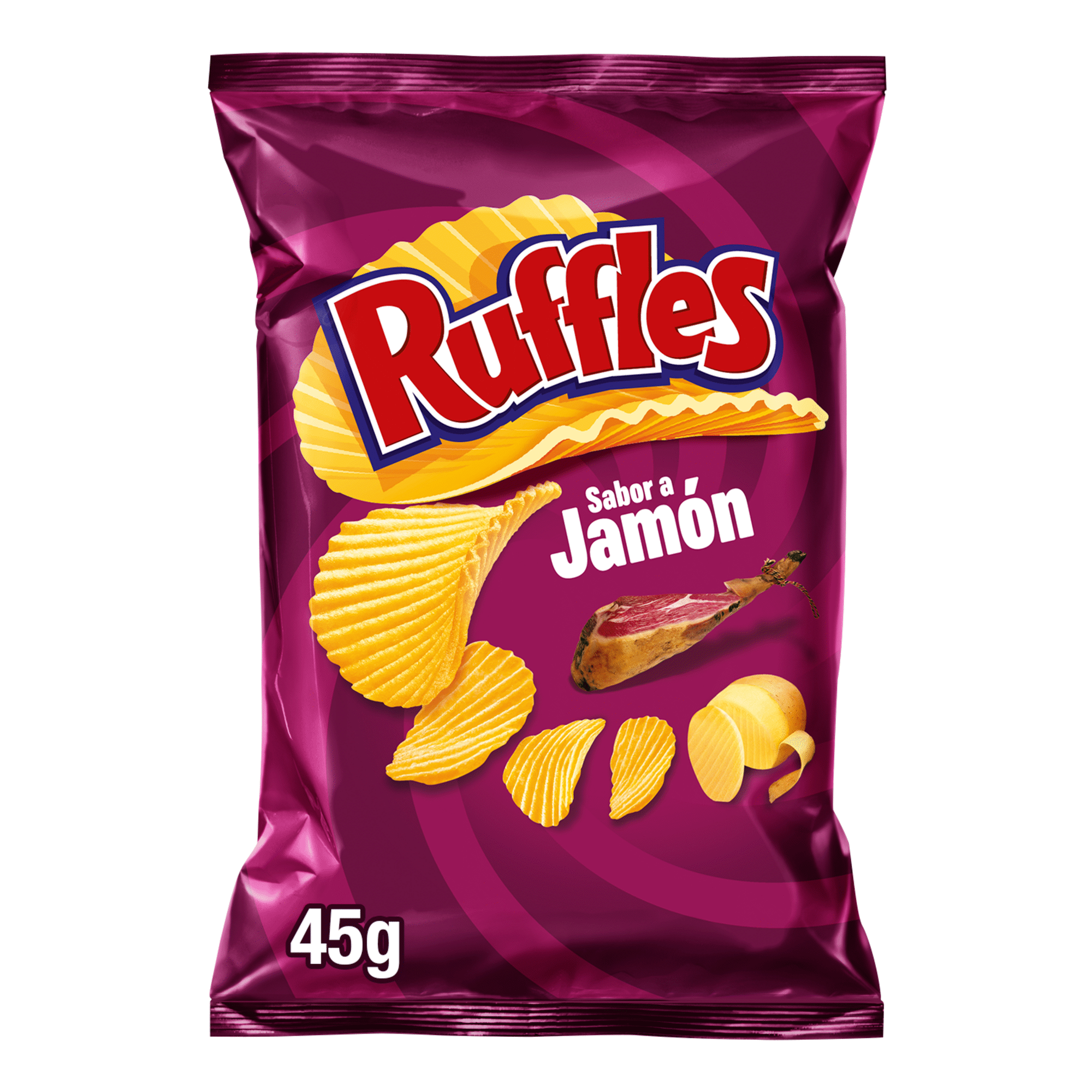 Batata Frita Ondulada Sabor Presunto